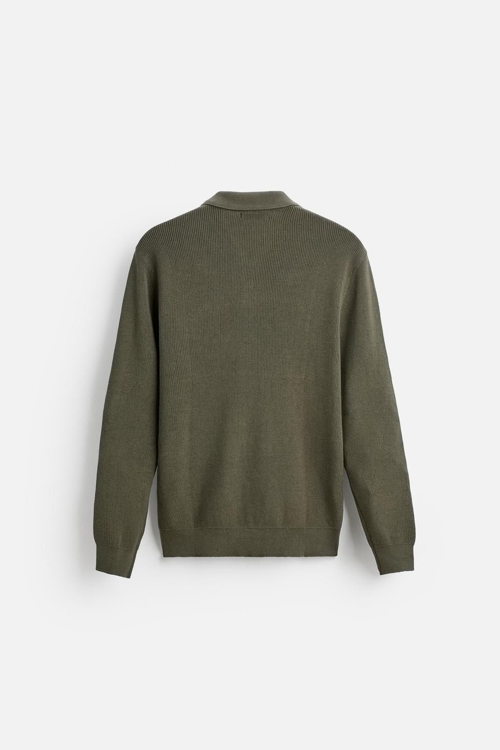 PURL KNIT POLO SHIRT - Zara фото 23