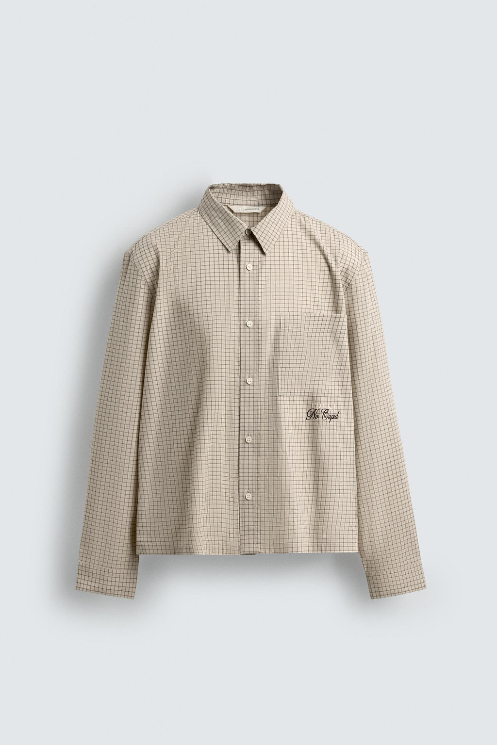 CUPID PRINT CHECK SHIRT - Zara фото 8