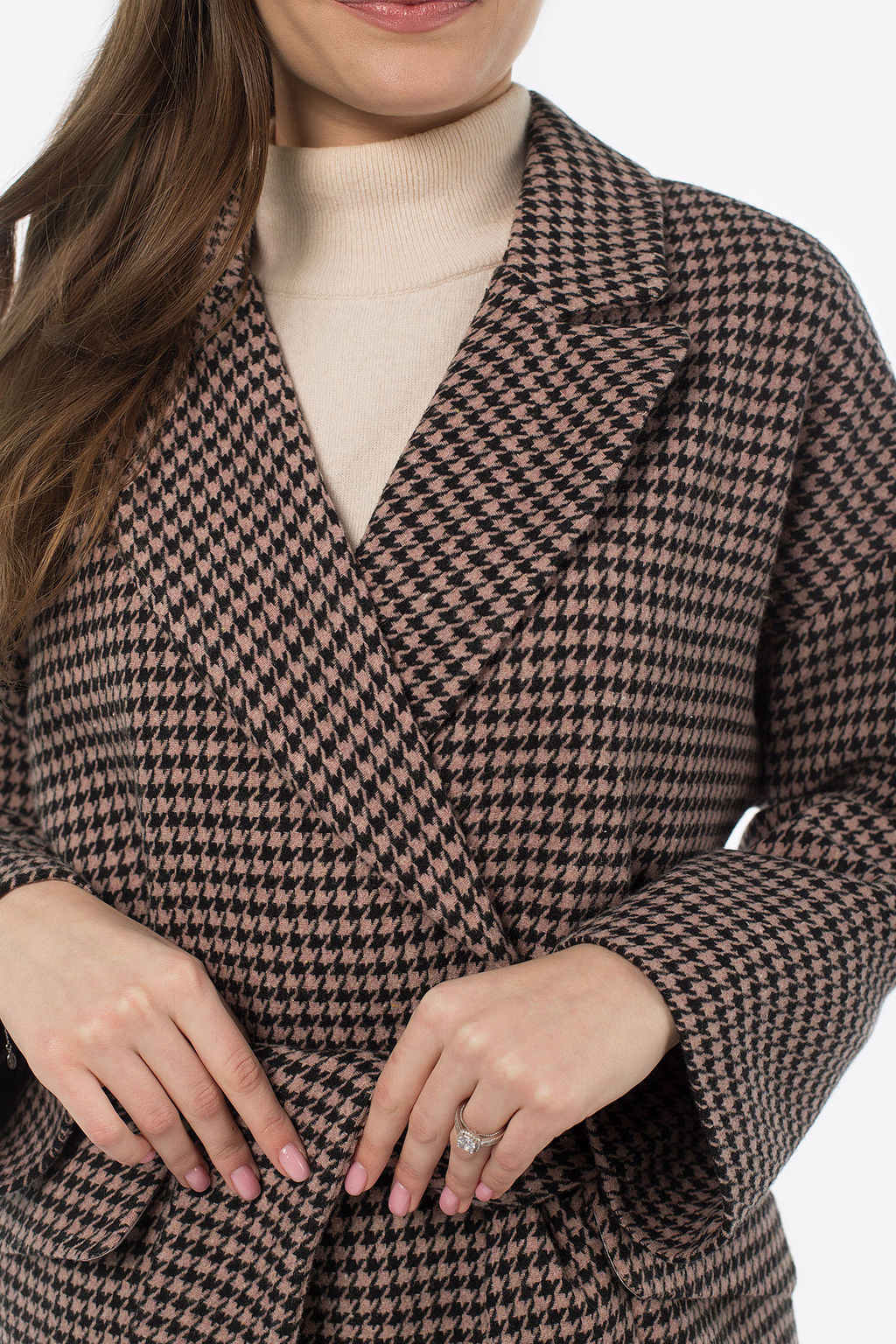 Пальто женское демисезонное (пояс) - El podio фото 6