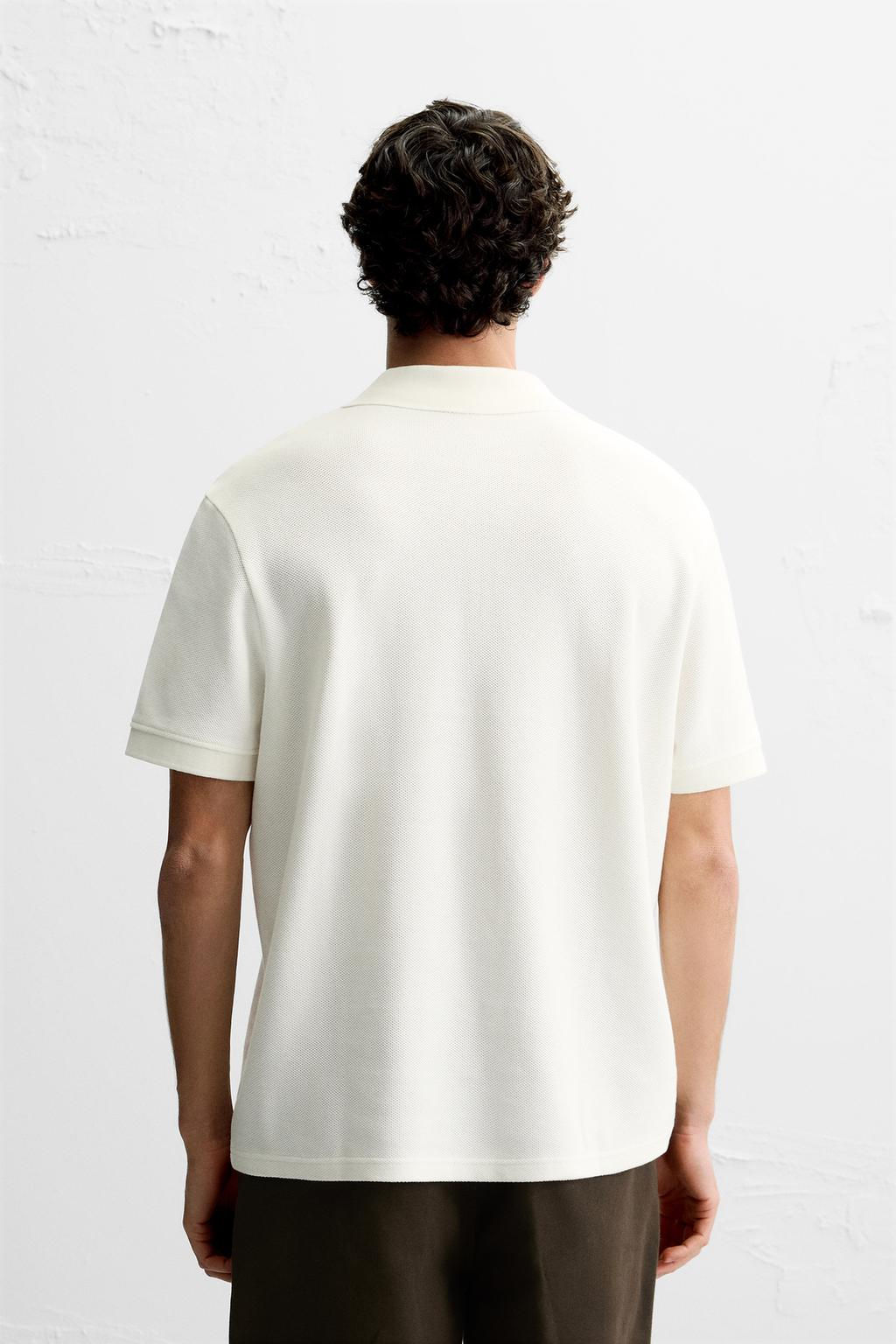 QUARTER-ZIP POLO SHIRT - Zara фото 3