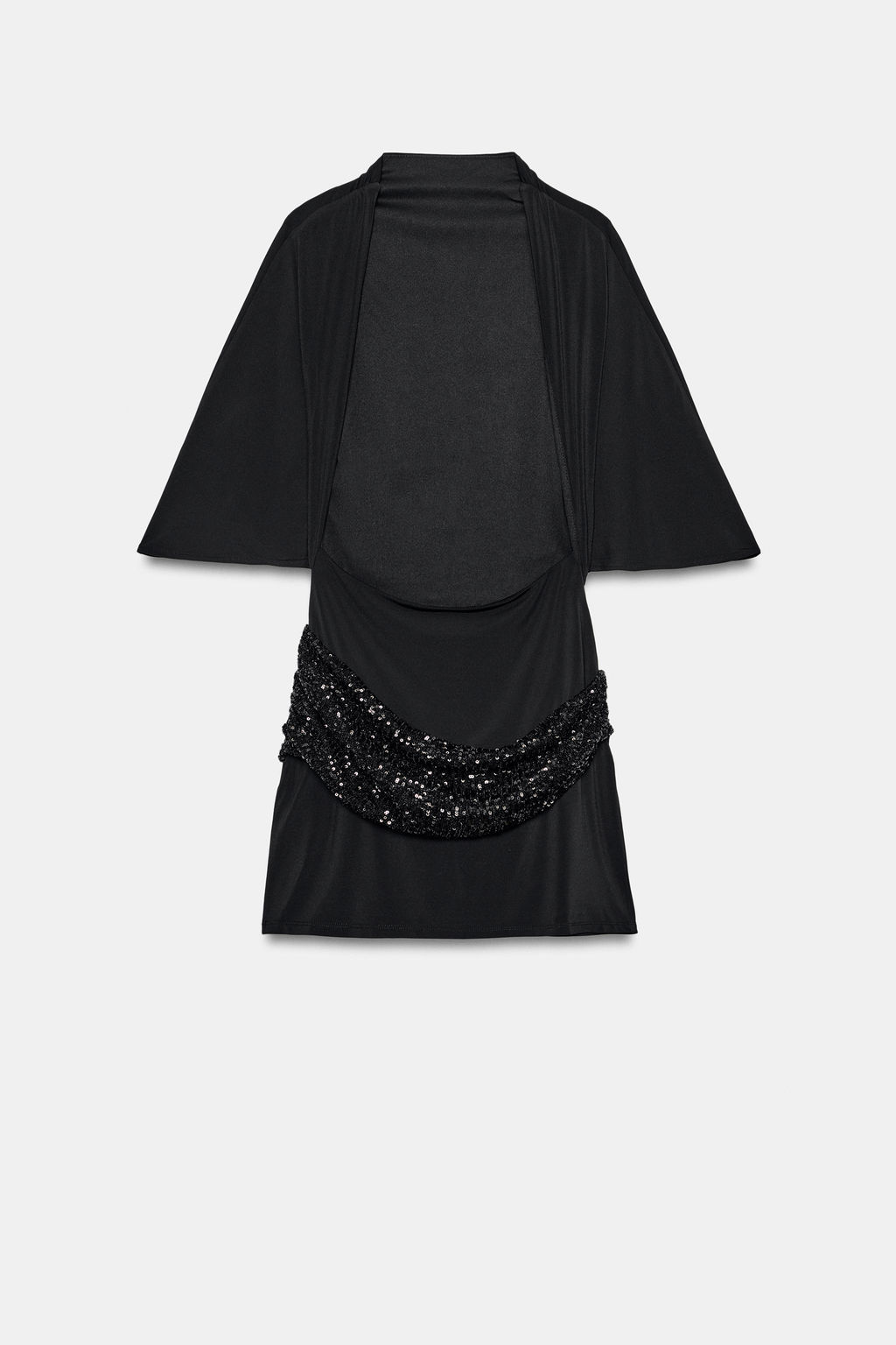VESTIDO MINI FAJ?N LENTEJUELAS / Negro - Zara фото 7