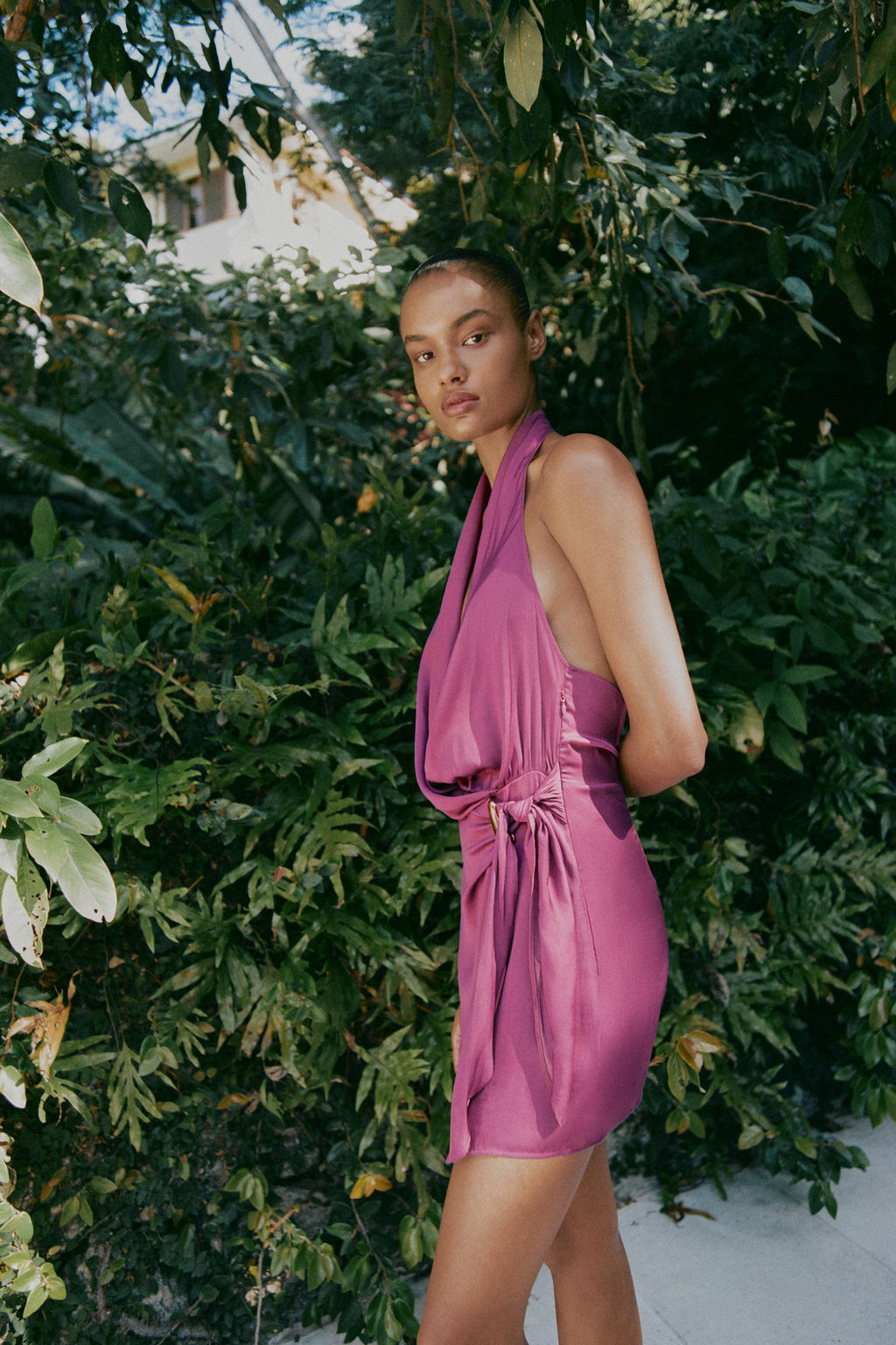 HALTER KNOT MINI DRESS - Zara фото 3