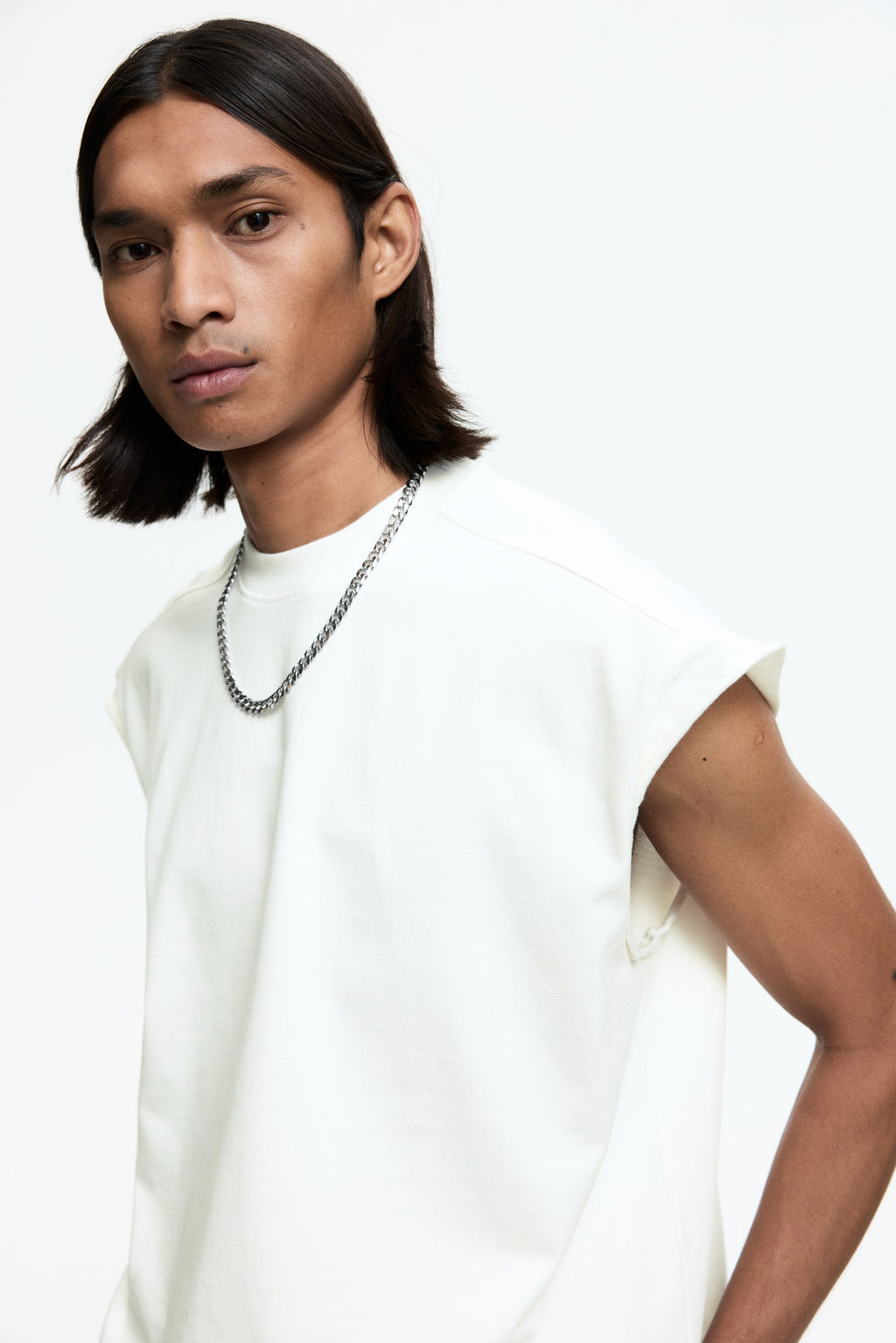 Camiseta sin mangas boxy Oversized Fit - H&m фото 6