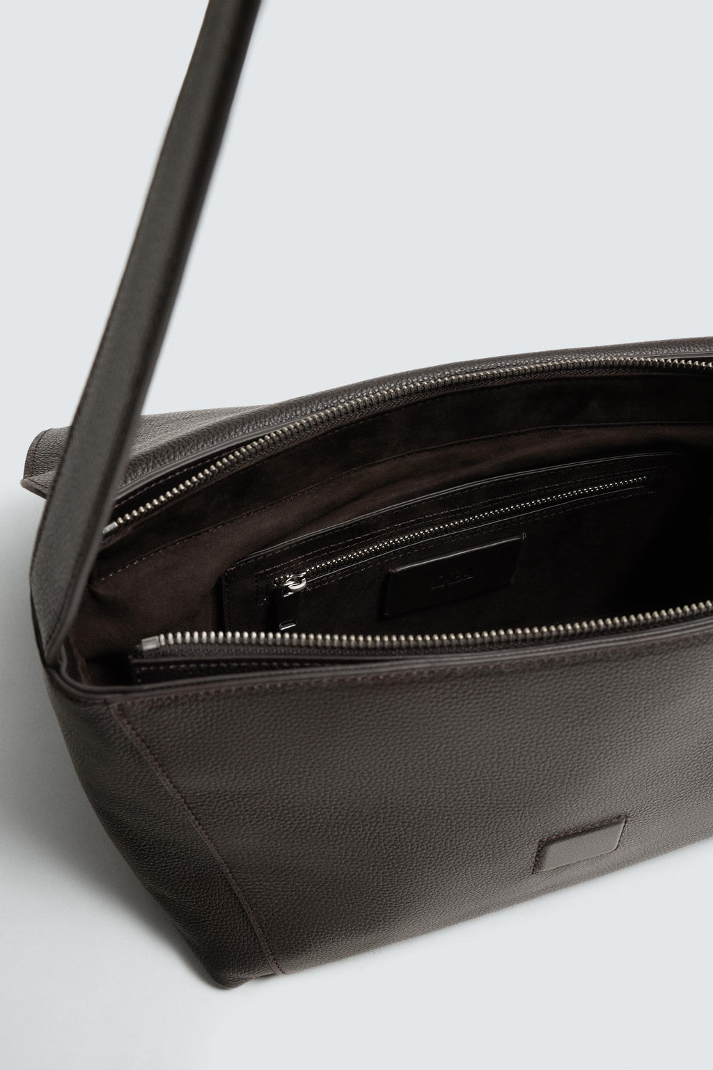 LEATHER CROSSBODY BAG - Zara фото 11