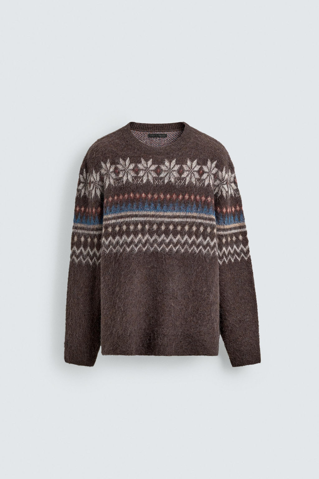 TEXTURED FAIRISLE JACQUARD JUMPER - Zara фото 7