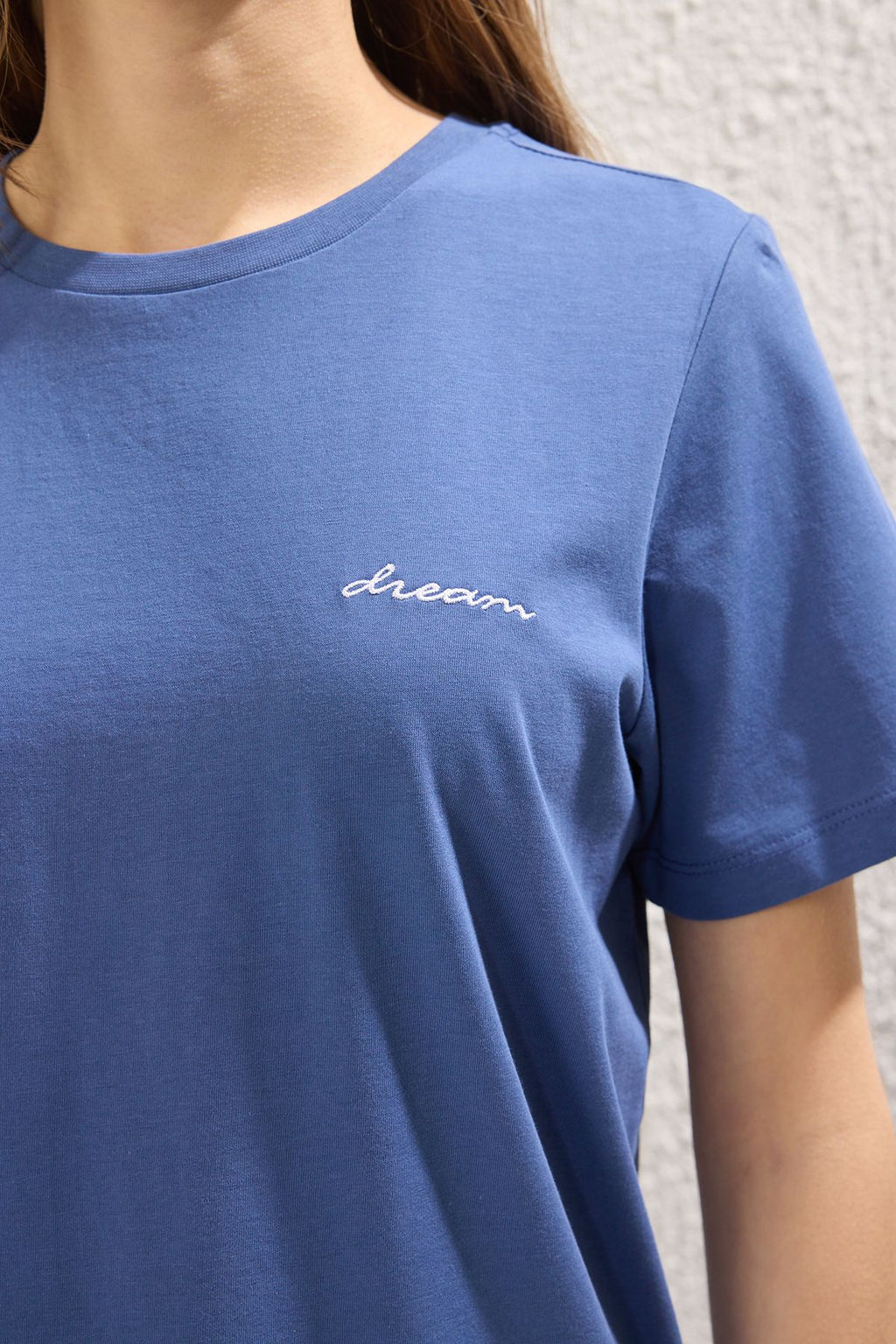 TRENDYOLMILLA Siyah 100 Pamuk Slogan Nak?sl? Regular Kal?p Orme T-Shirt TWOSS24TS00097 фото 3