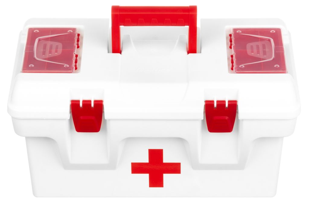 Ящик для медикаментов-аптечка 16 л 40,5*23,5*21 см Массимос крыш.с 2-мя защел.и 2-мя органай+вклад - Elan gallery фото 13