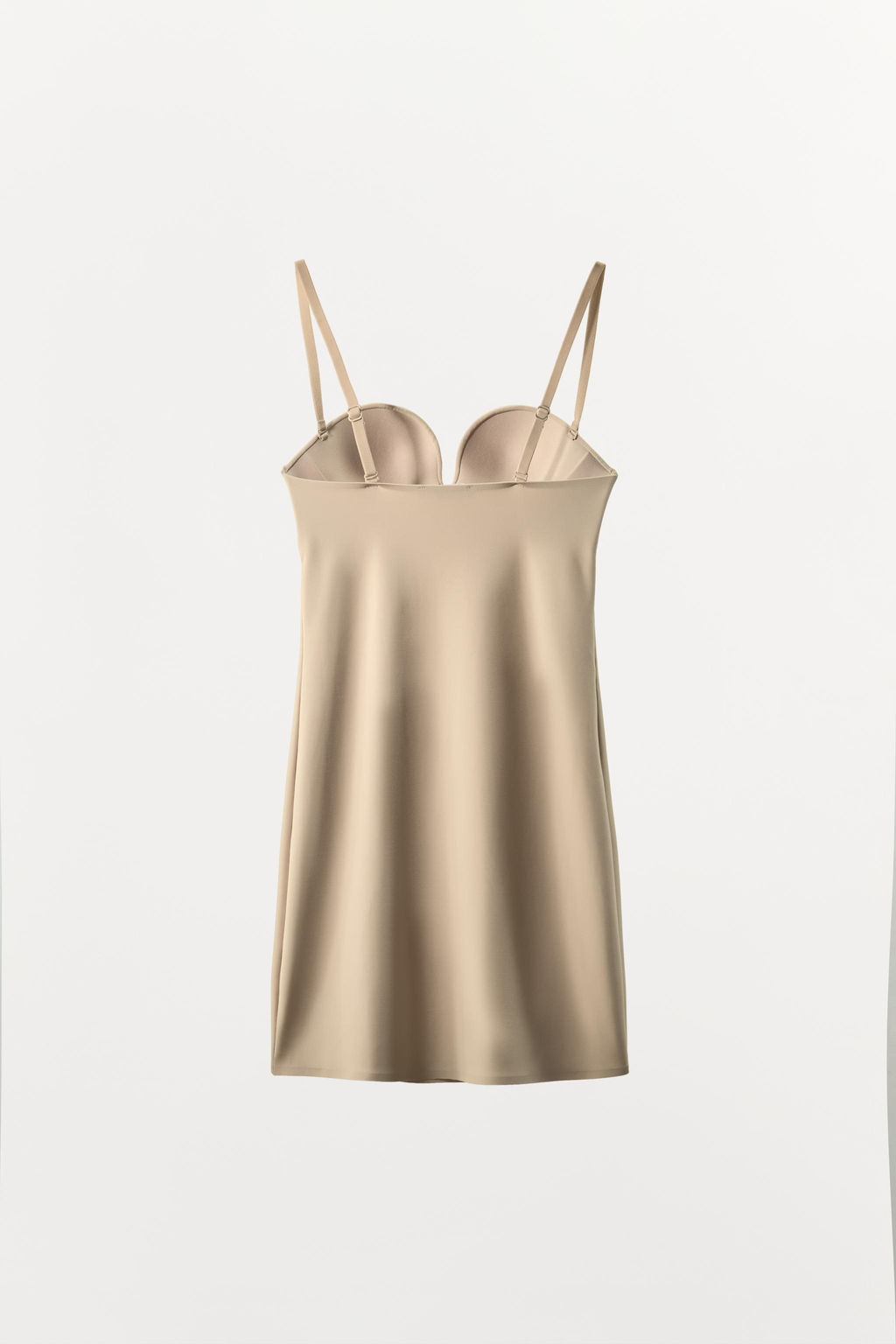 VESTIDO MINI CON POLIAMIDA BODY SHAPE / rosa claro