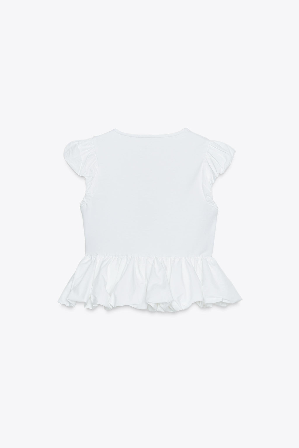 CONTRAST BOW T-SHIRT - Zara фото 7