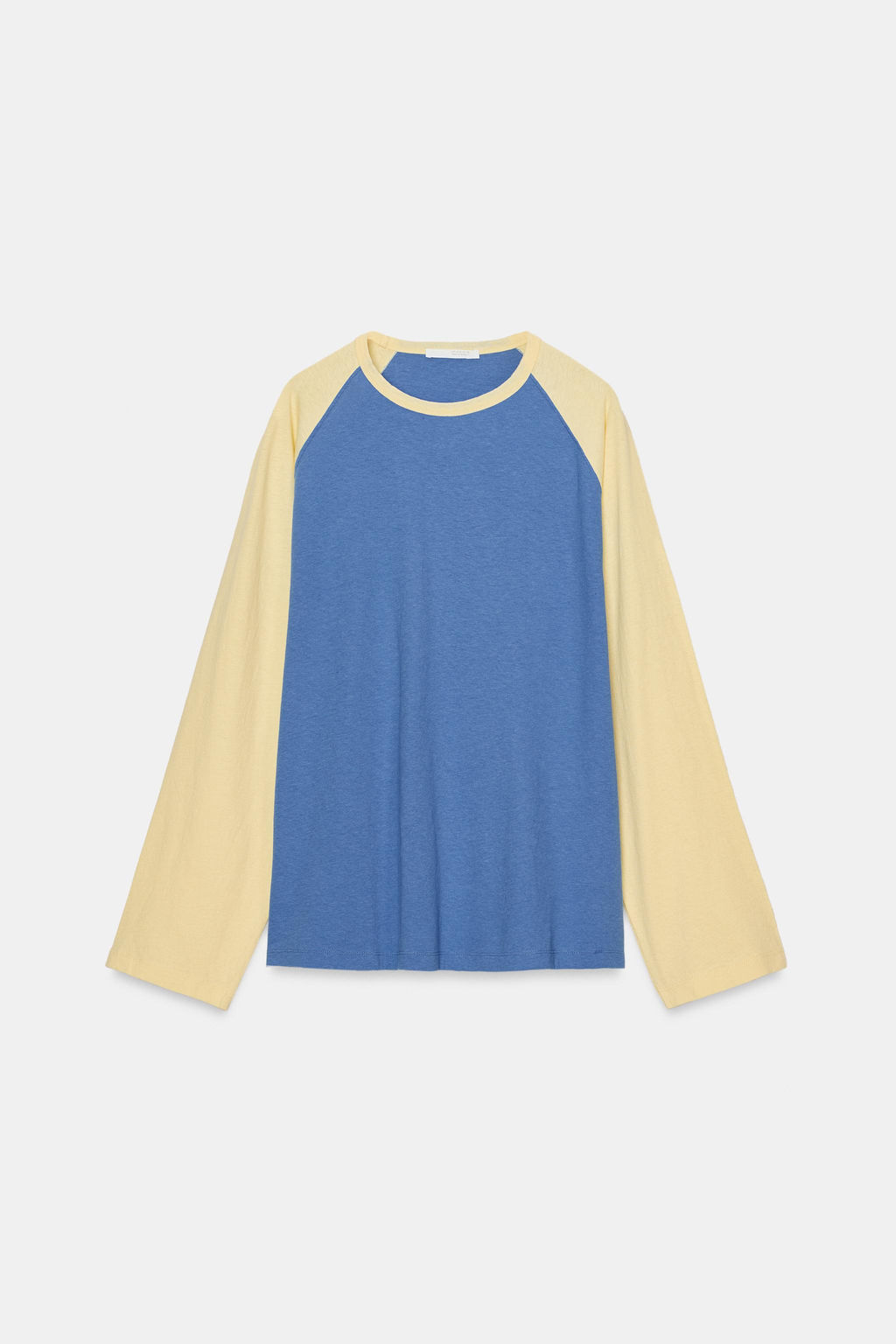 CAMISETA RANGLAN MANGA LARGA / Crudo / Azul - Zara фото 3