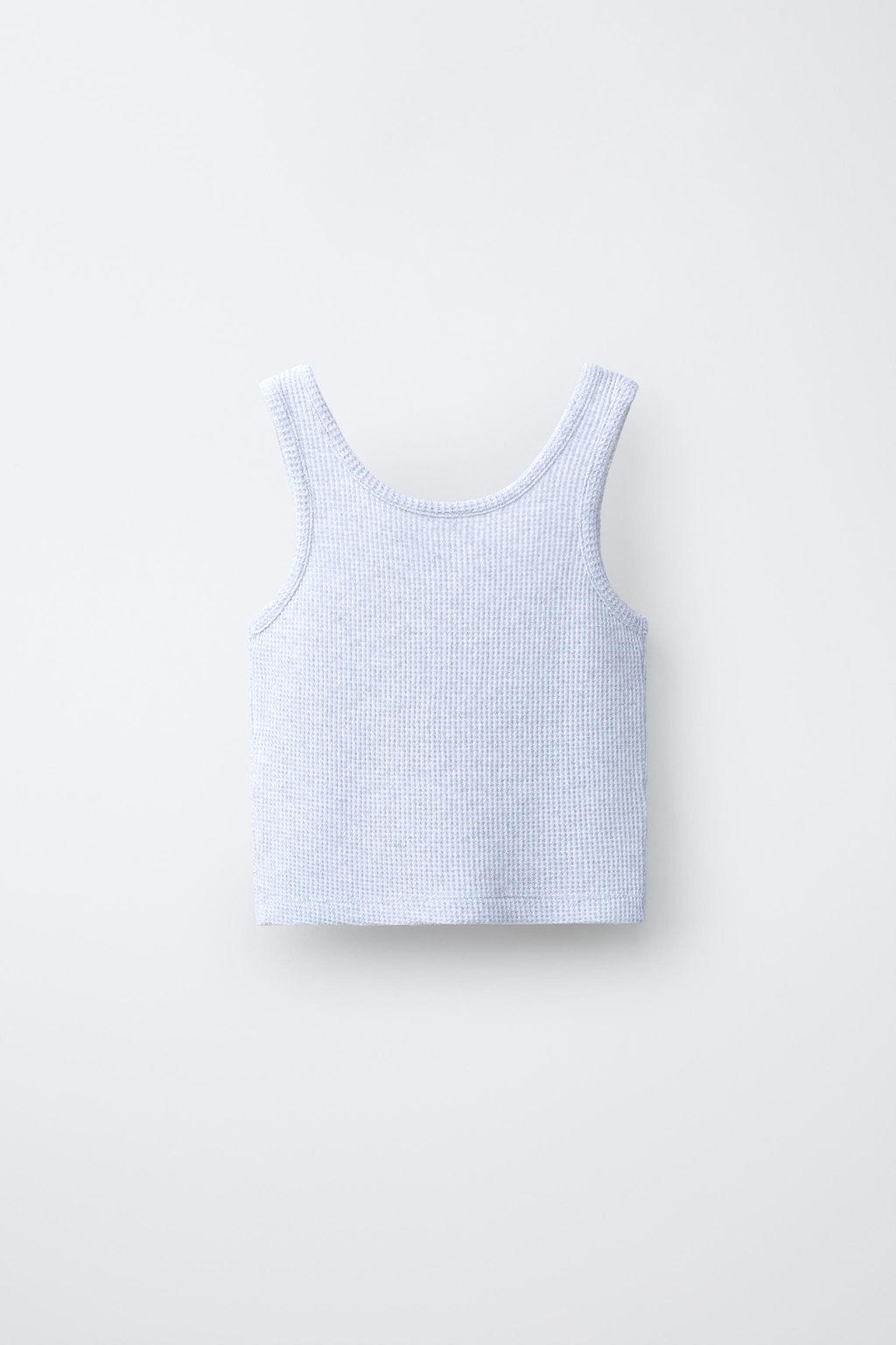TOP WAFFLE TEXTO / Gris vigor? - Zara фото 4