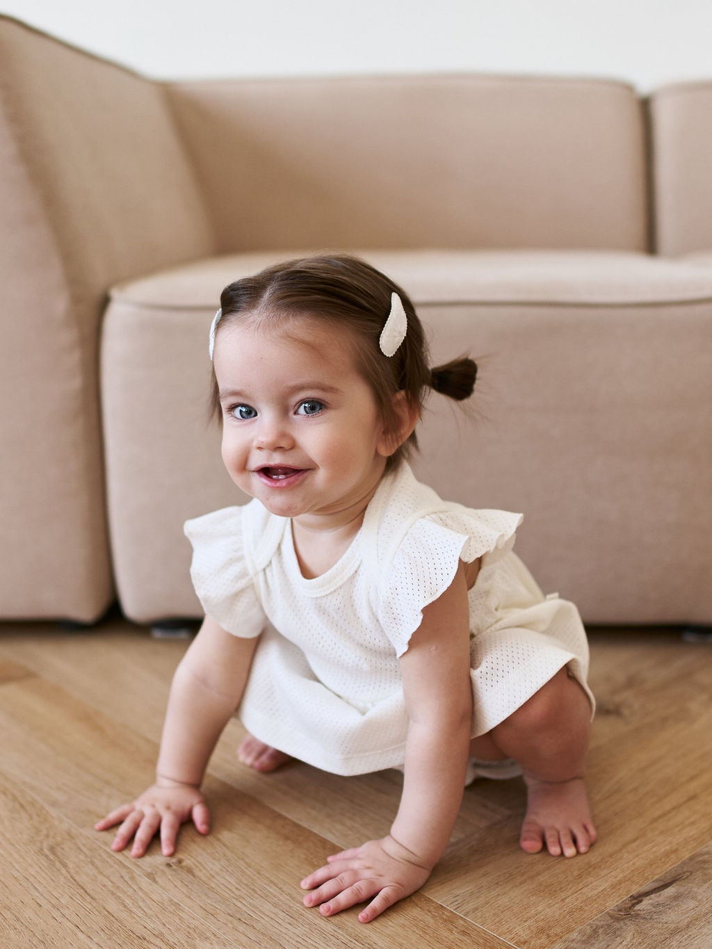 Платье-боди с крылышками "Молоко" 0+