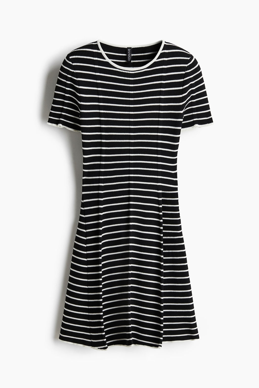 Vestido en punto de canale con falda acampanada - H&m фото 5