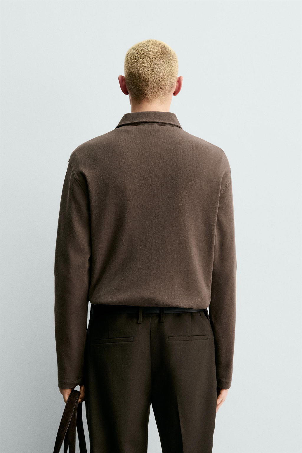 BRUSHED TEXTURED POLO SHIRT ORIGINS - Zara фото 11