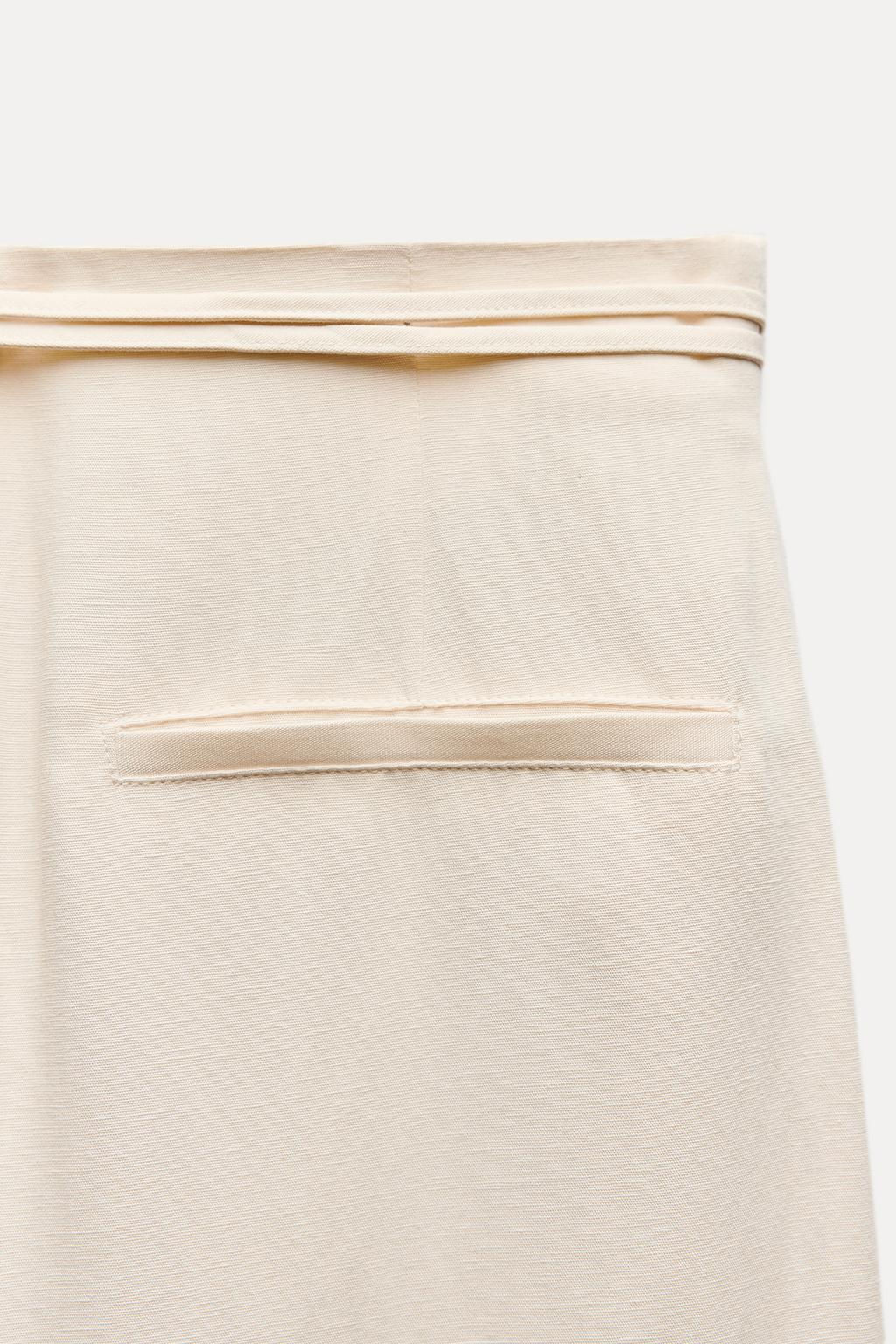 FULL LENGTH TROUSERS WITH BELT - Zara фото 8