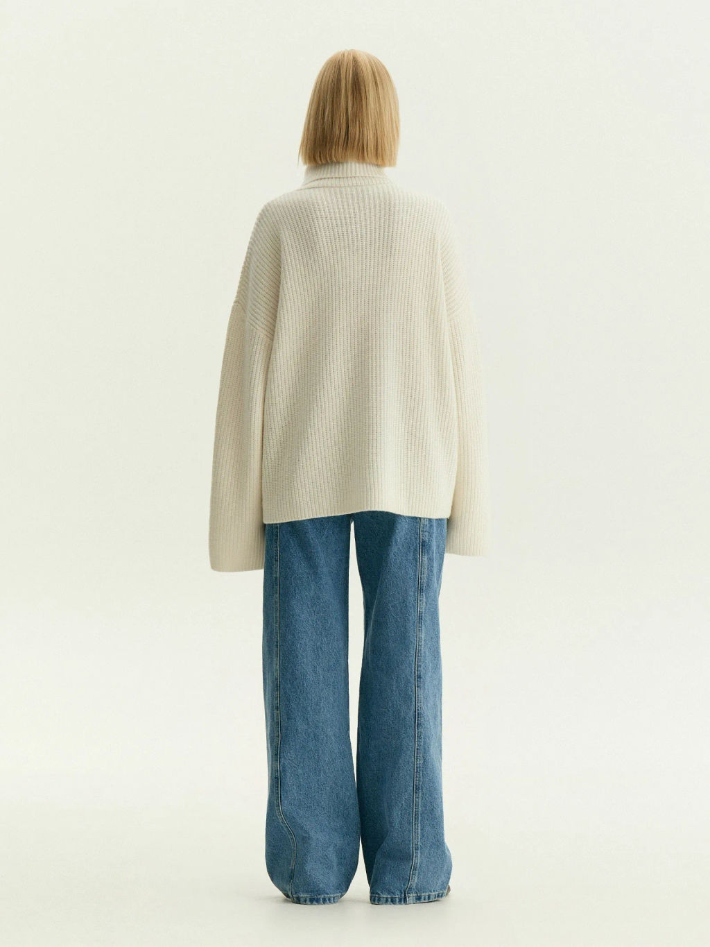 Свитер с высоким воротником из смесовой шерсти, B3042/veluma - Emka фото 5