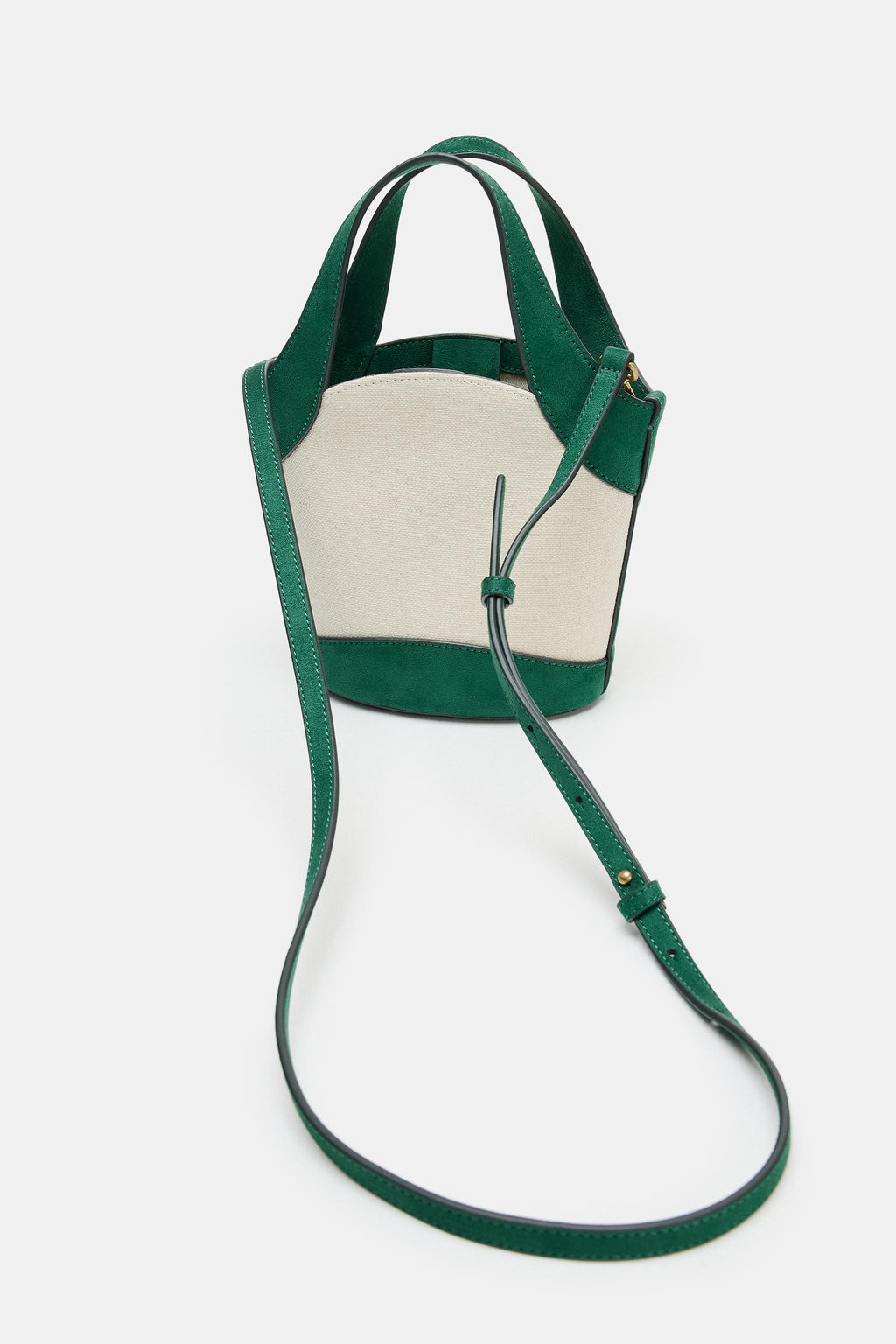 BOLSO BANDOLERA CANVAS / Verde - Zara фото 2