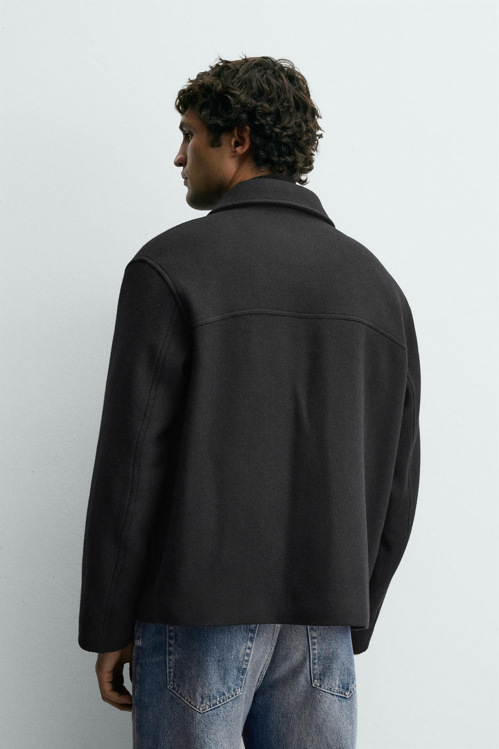 WOOL BLEND COAT WITH FIREMAN CLASP FASTENING - Zara фото 3