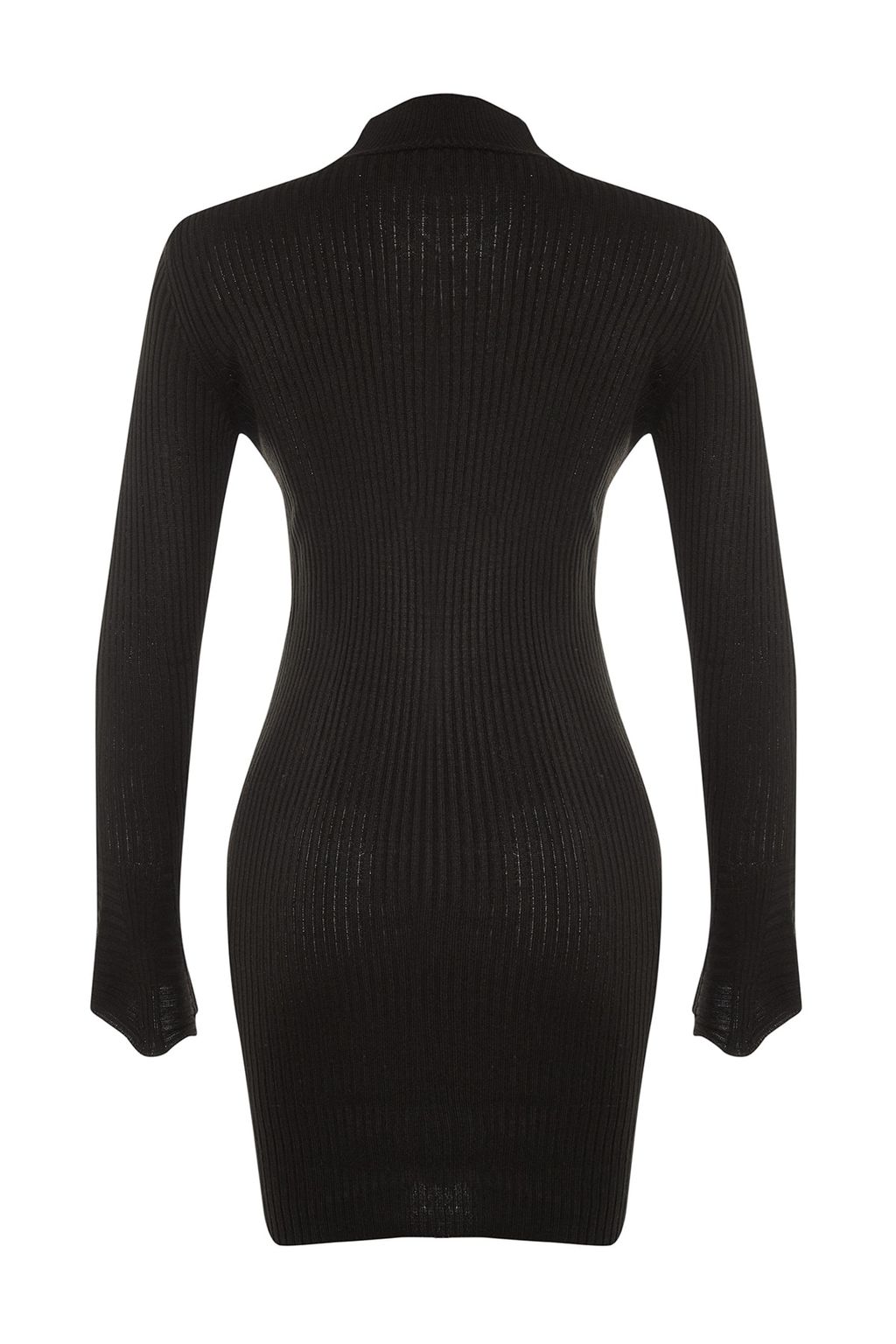 TRENDYOLMILLA Mavi Mini Triko Basic Dik Yaka Elbise TWOAW23EL01415  фото 7