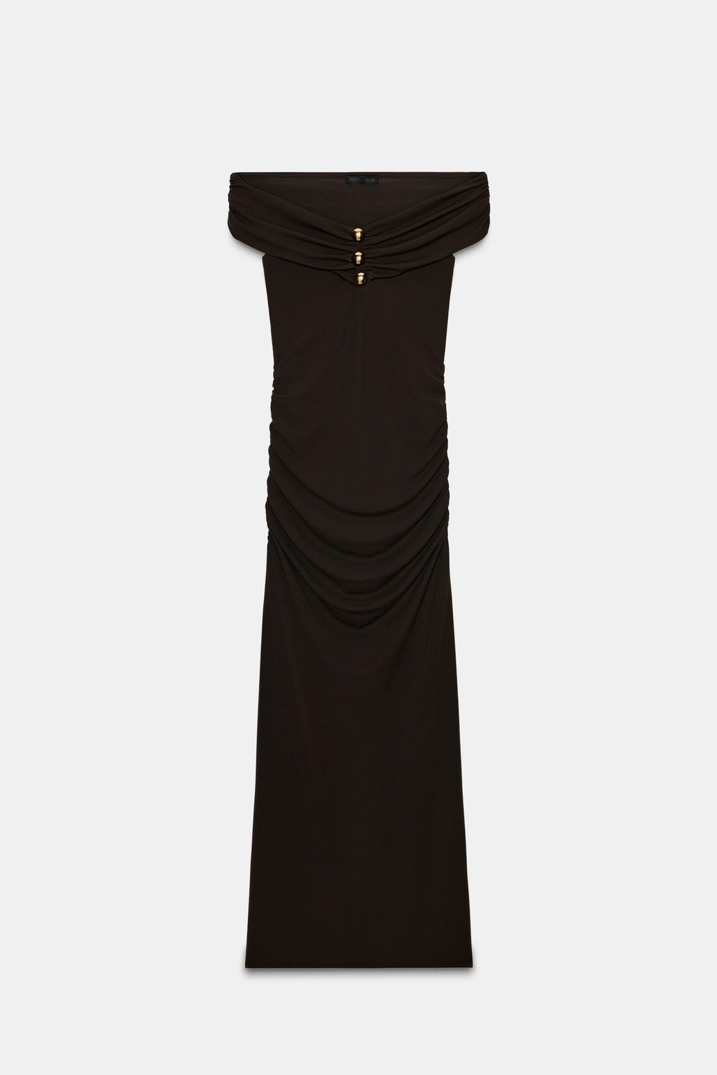 LONG DRAPED DRESS - Zara фото 7