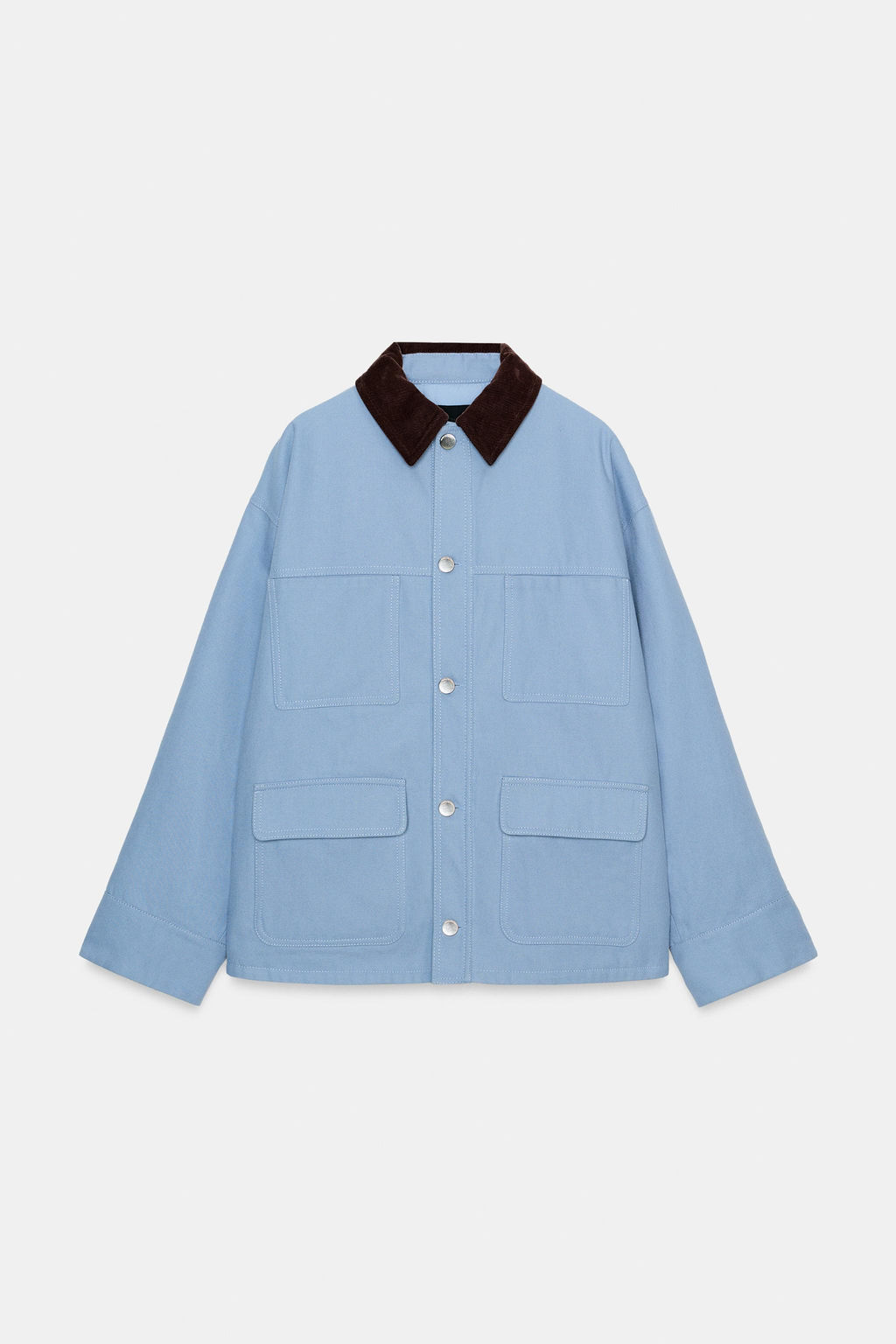 PUFFER JACKET WITH CONTRAST COLLAR - Zara фото 9