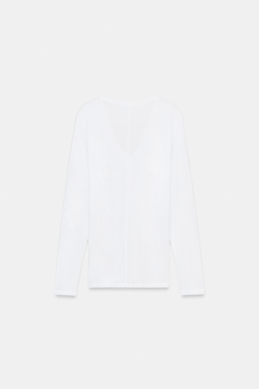 COTTON V-NECK T-SHIRT - Zara фото 21