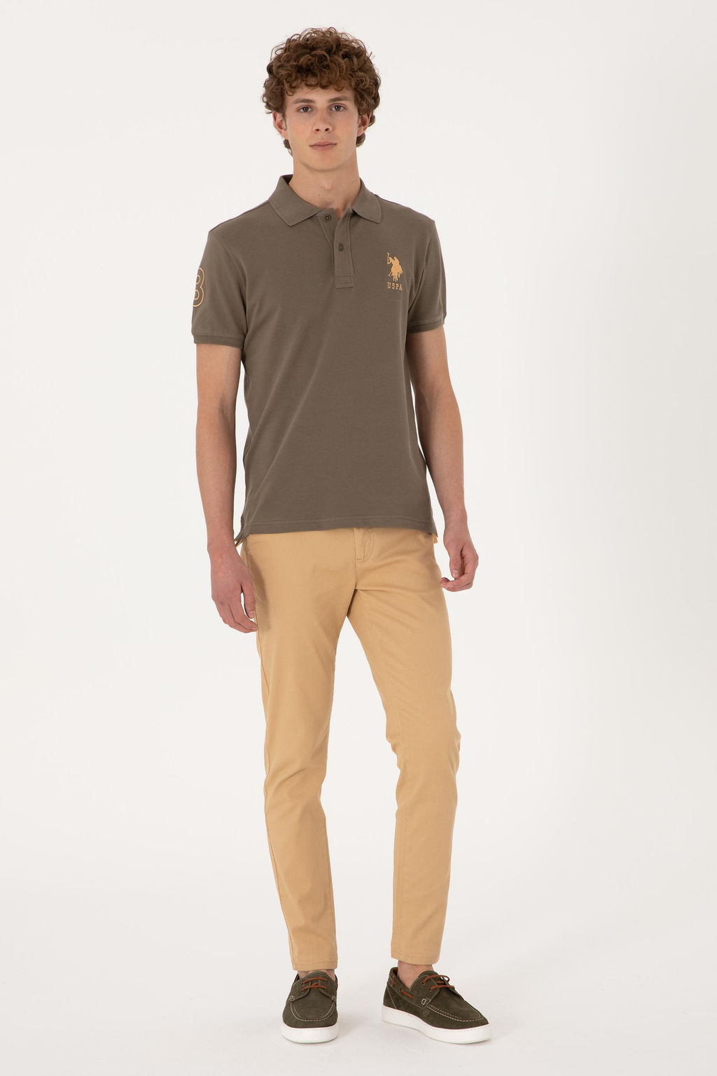 Erkek Camel Kanvas Pantolon Sepette S_rpriz _ndirim - U.s. polo assn фото 3