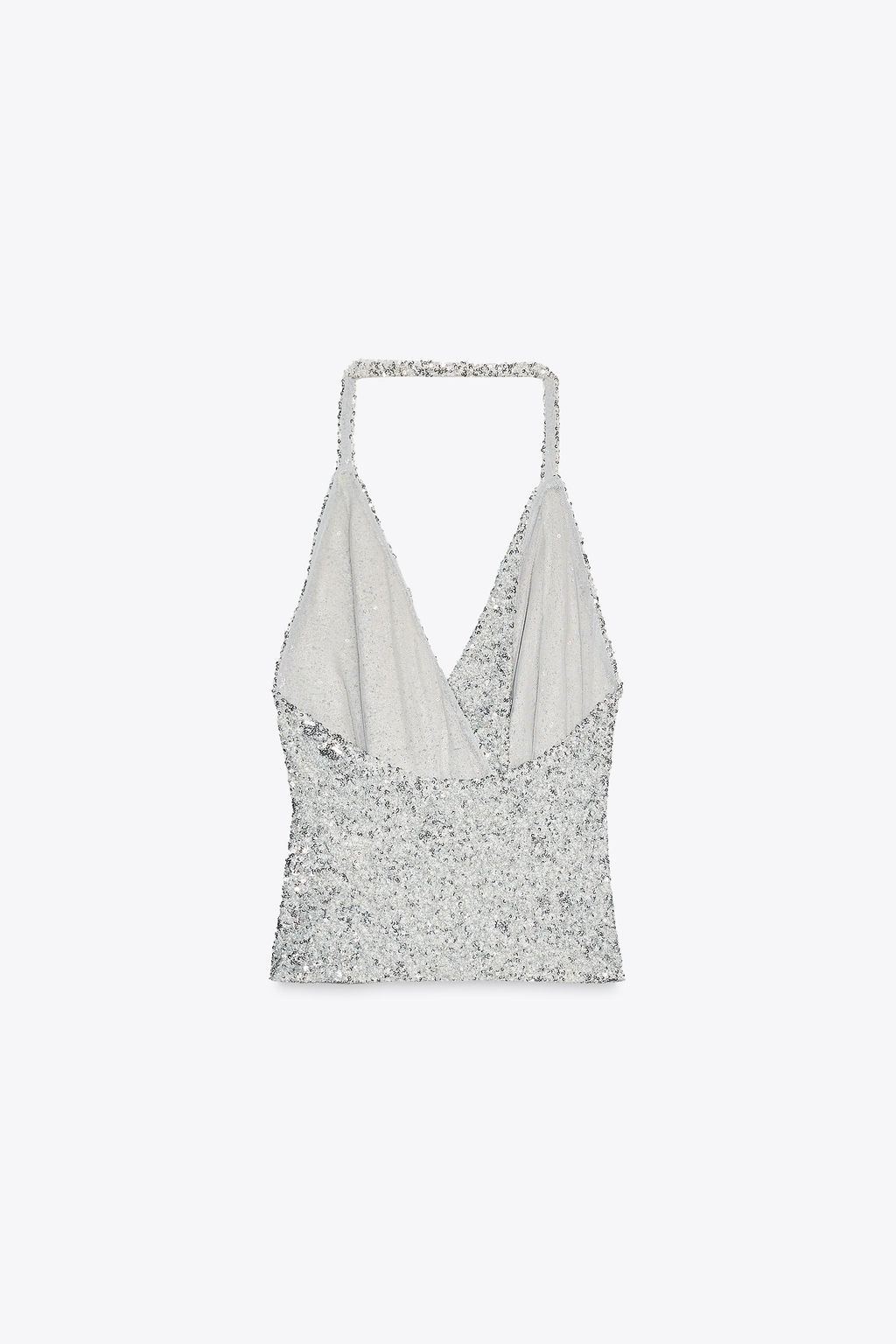 GATHERED SEQUIN TOP - Zara фото 8