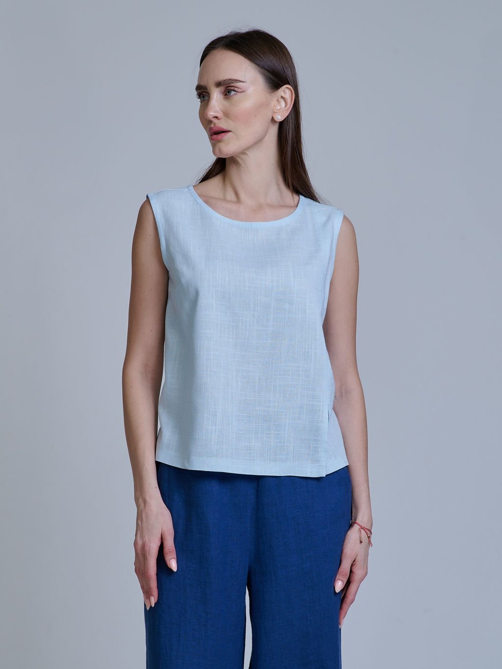 ЛЕН с ХЛОПКОМ топ