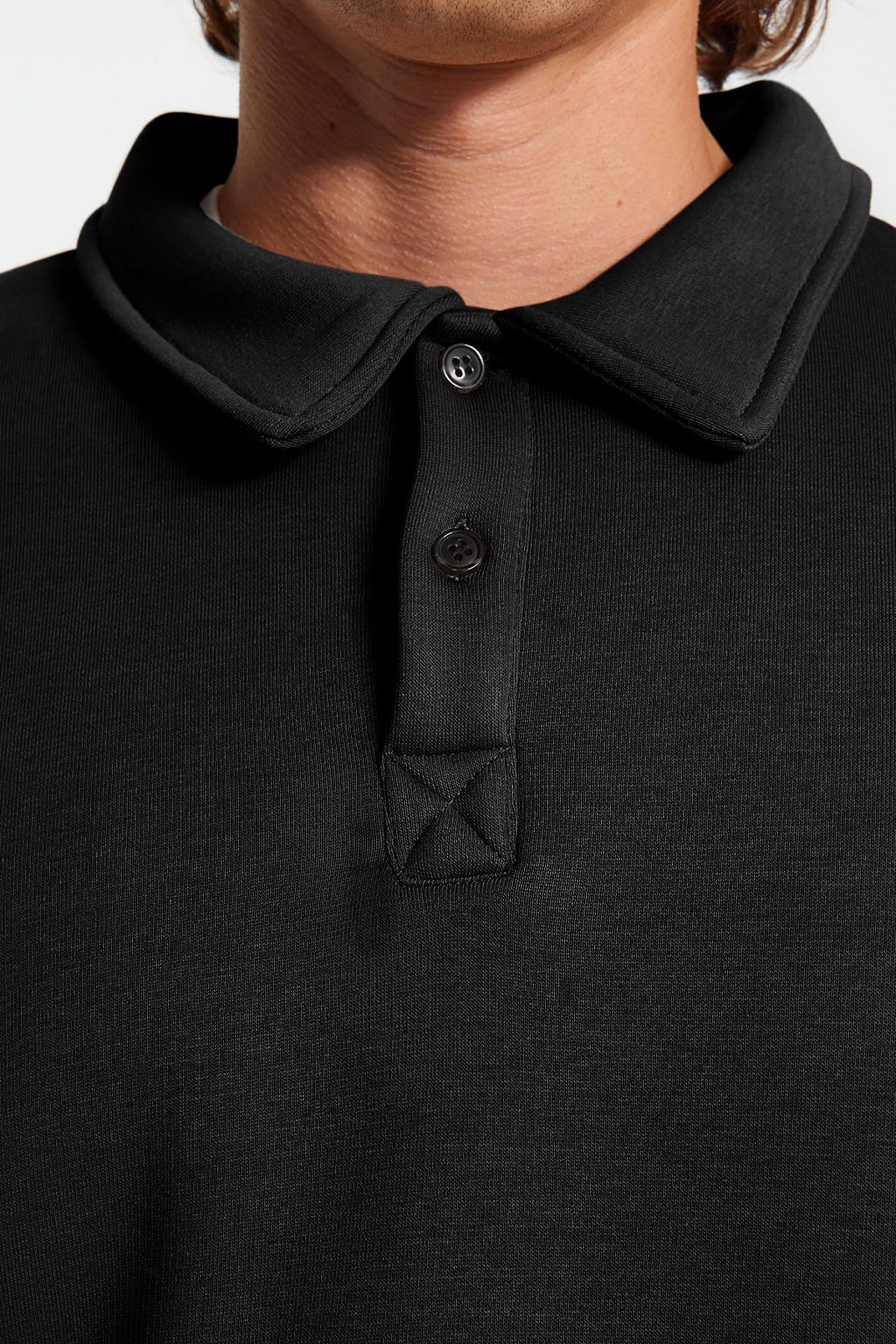 TRENDYOL MAN Kahverengi Oversize/Genis Kesim Dugmeli Polo Yaka Kal?n Ici Polarl? Sweatshirt TMNAW24SW00107 - Trendyolmilla фото 6