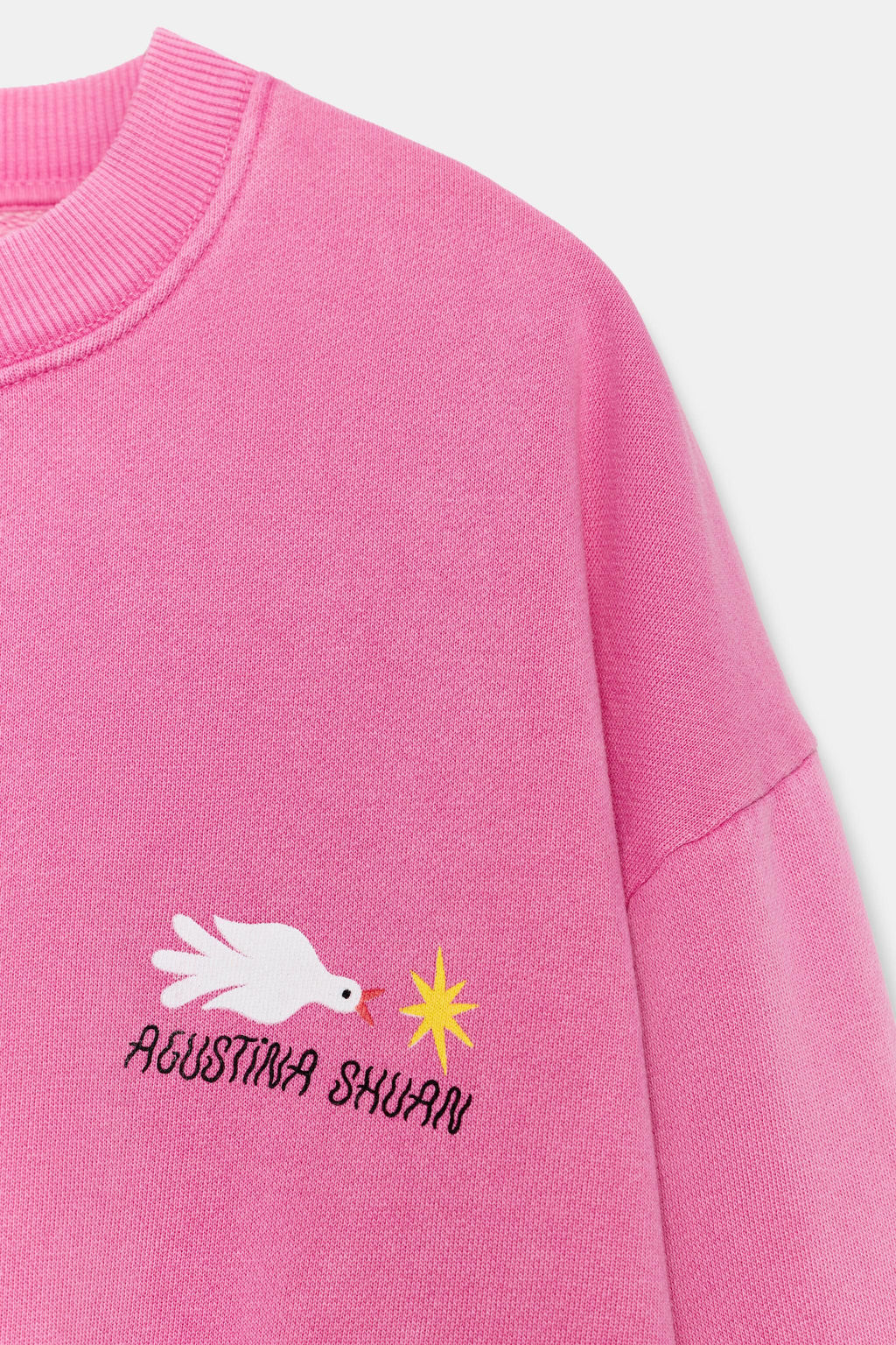 SUDADERA EFECTO LAVADO ESTAMPADO AGUSTINA SHUAN / Rosa - Zara фото 6