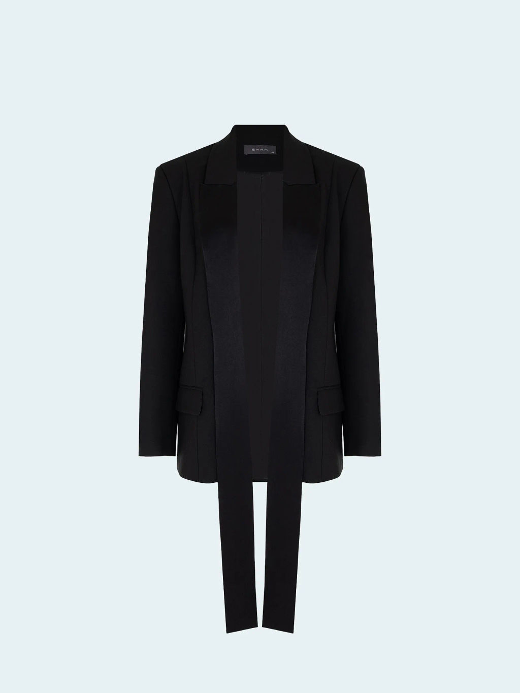 EMKA // Жакет-смокинг с атласной отделкой  фото 2