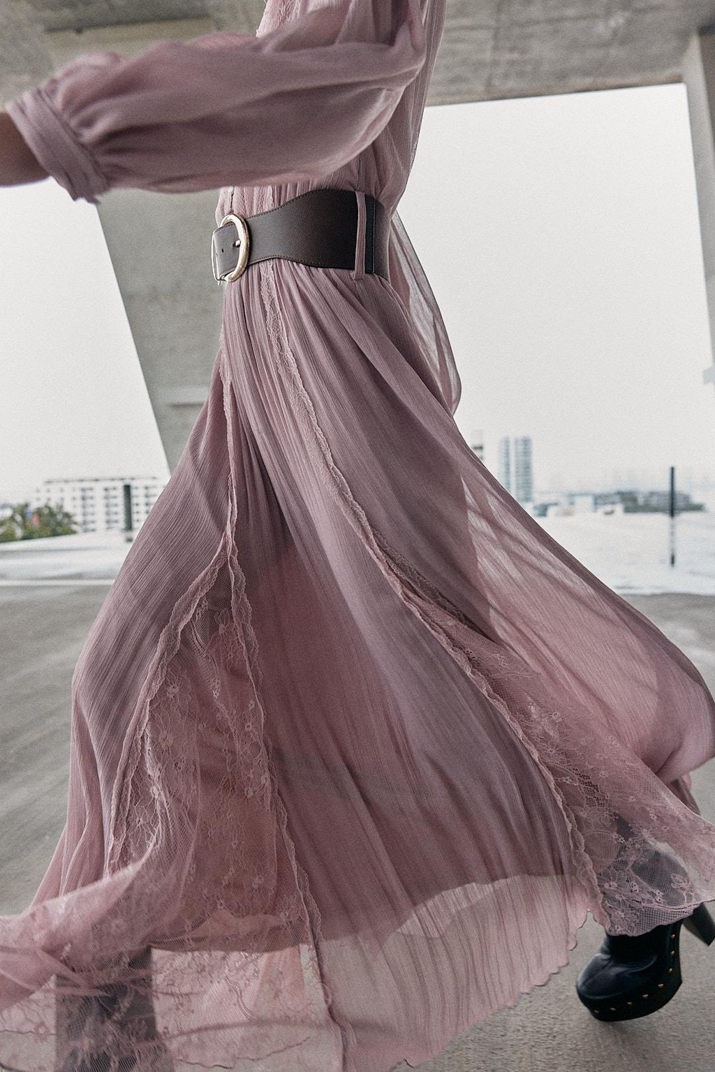 LEATHER PLATFORM ANKLE BOOTS - Zara фото 2