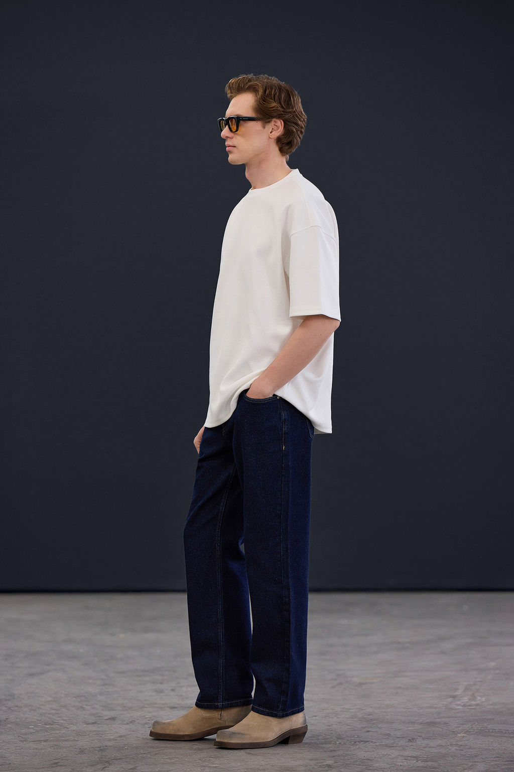 Trendyol Studio Ekru Oversize T-Shirt TMNAW26TS00003 - Trendyolmilla фото 3