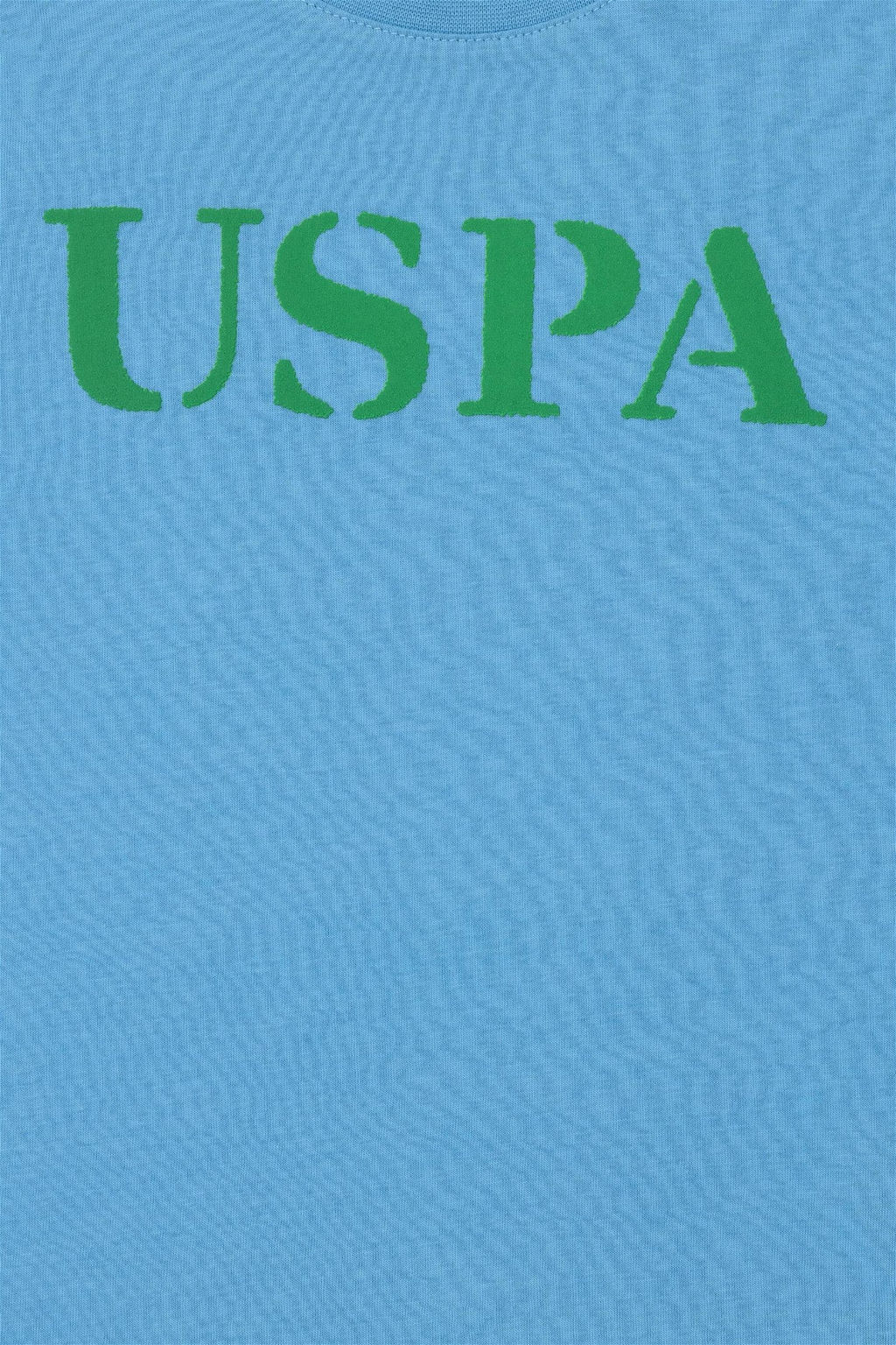 Детская бирюзовая базовая футболка с круглым вырезом - U.s. polo assn фото 4