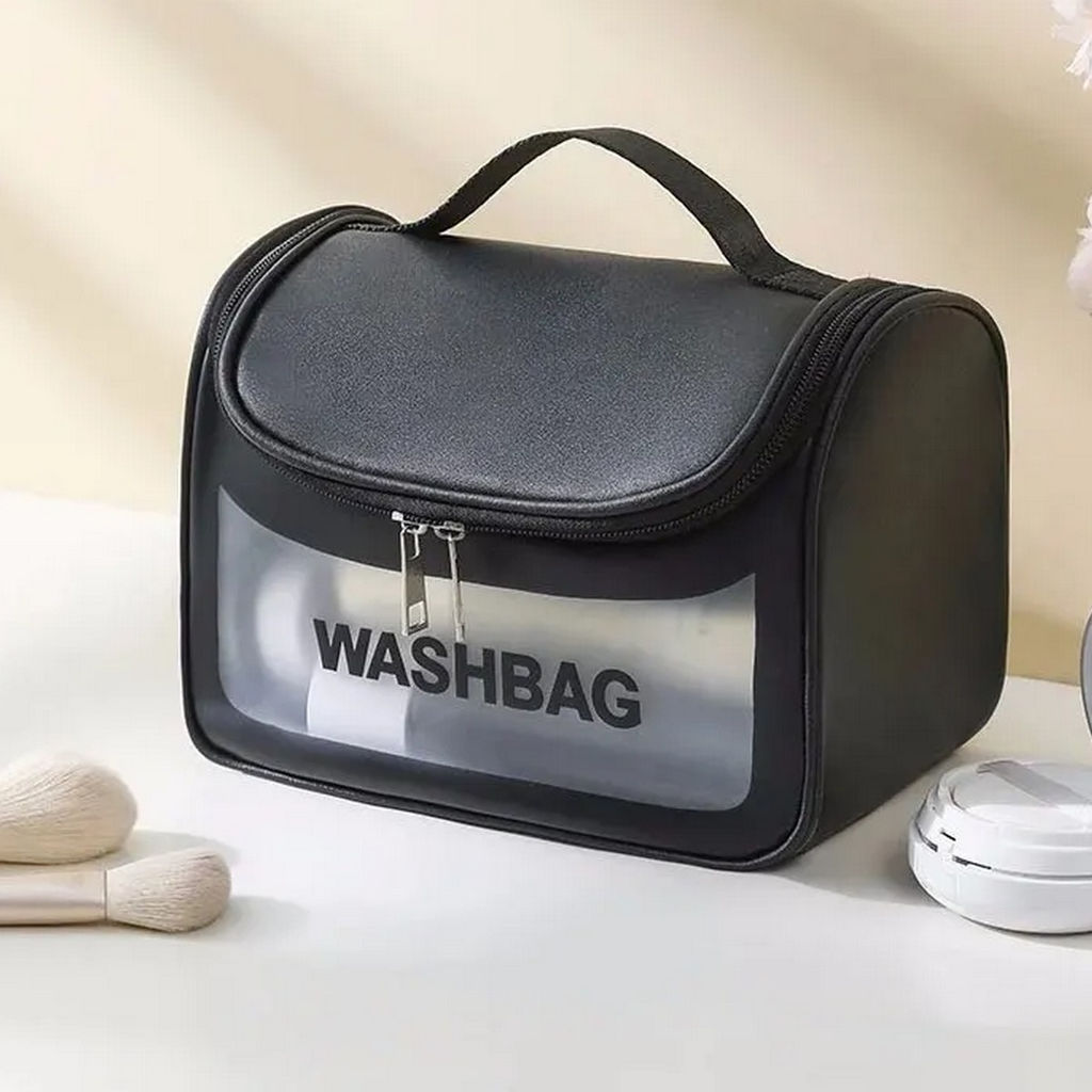 Kristaller Косметичка женская Washbag zippered envelope, чёрный  фото 3
