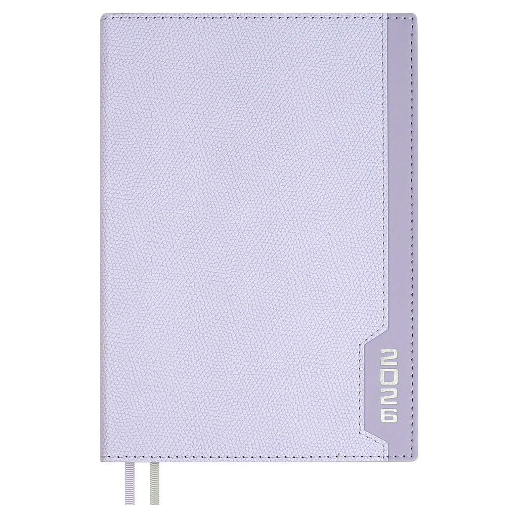 Ежедневник датированный 2026 ESCALADA, #ДУМАЙ КАК МИЛЛИАРДЕР, А5, 176 л., арт. 70236/ 15 ДЖУТ СИРЕНЕВЫЙ