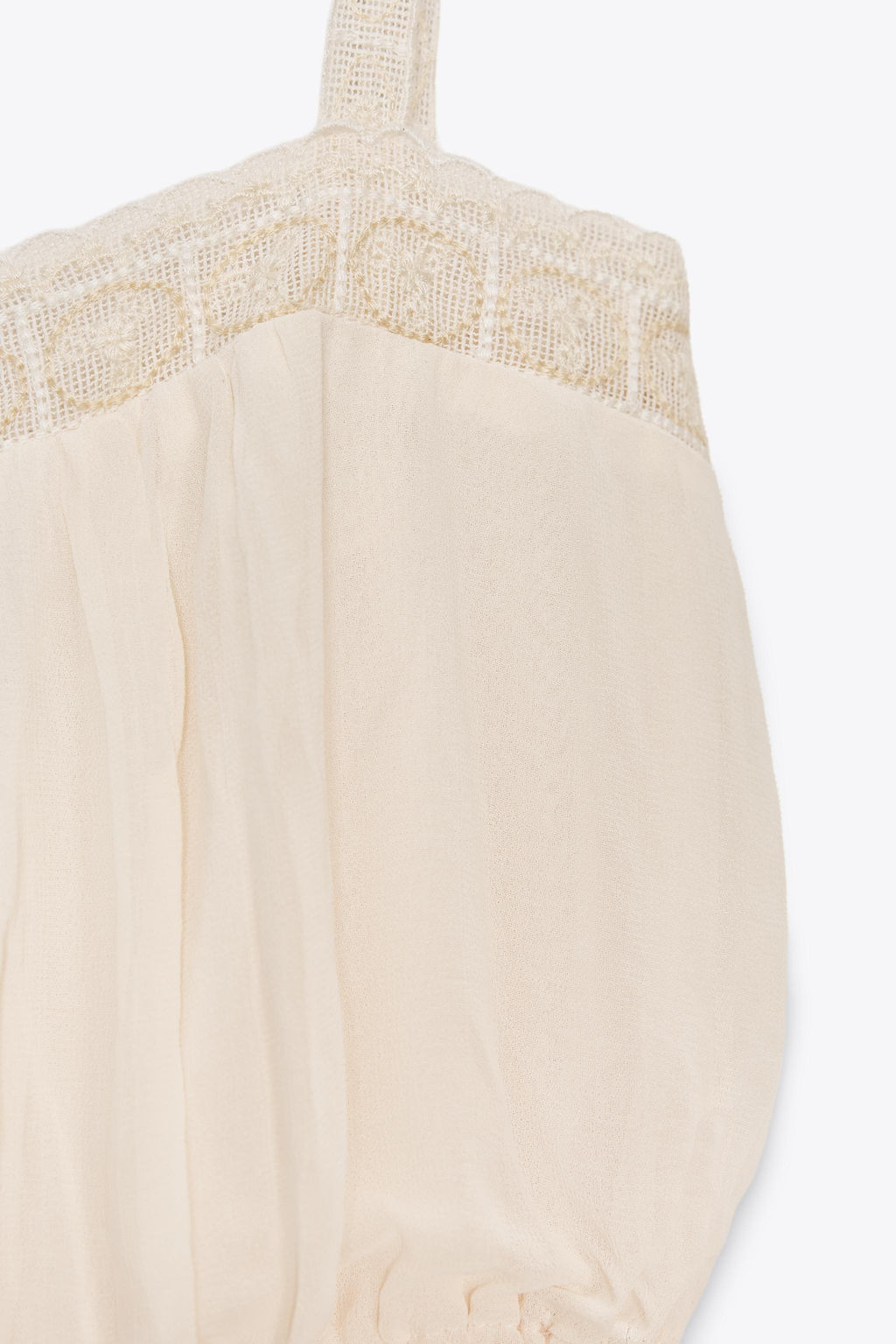 GEORGETTE LACE TOP - Zara фото 8