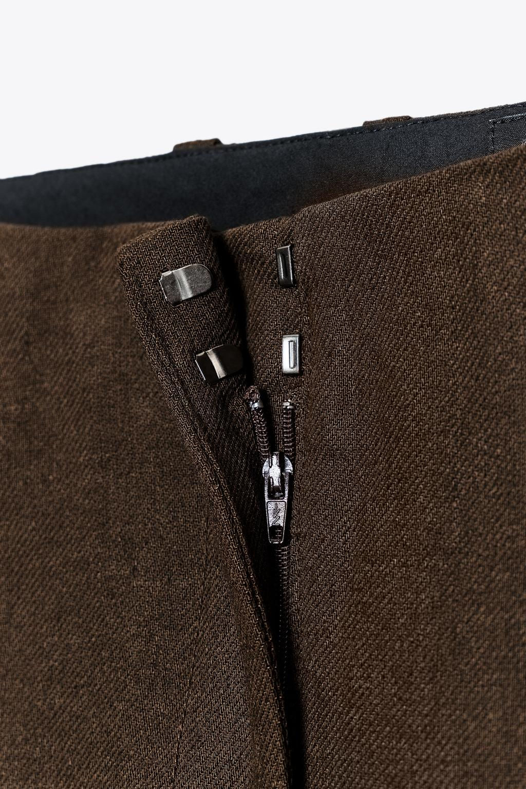 LINEN-BLEND LONG BERMUDA SHORTS ZW COLLECTION - Zara фото 8