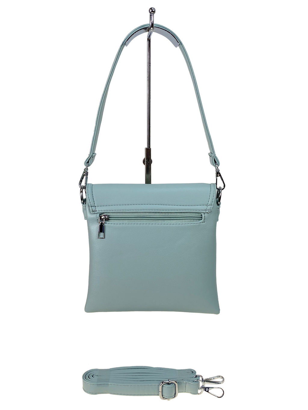 Женская сумка из искусственной кожи цвет бирюзовый - Greta фото 2