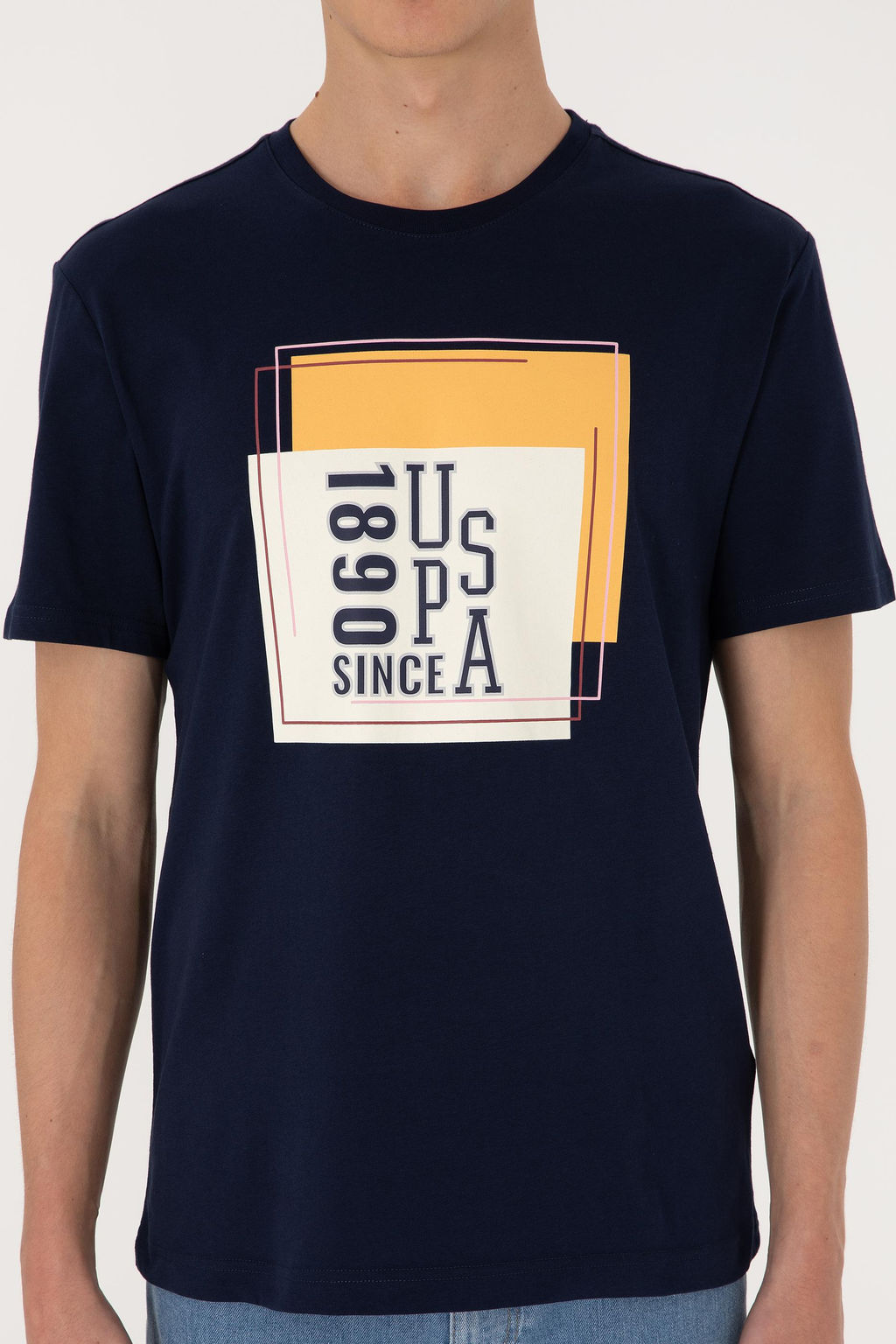 Erkek Regular Fit Bisiklet Yaka Lacivert Ti__rt Sepette S_rpriz _ndirim - U.s. polo assn фото 6