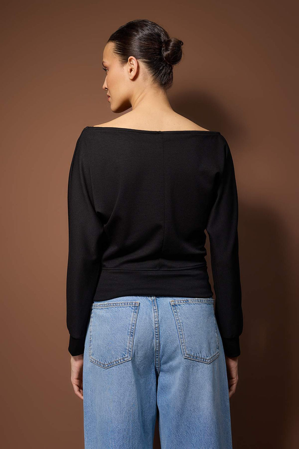 Siyah Kay?k Yaka Regular Boy Orme Bluz TWOAW26BZ00357 - Trendyolmilla фото 4