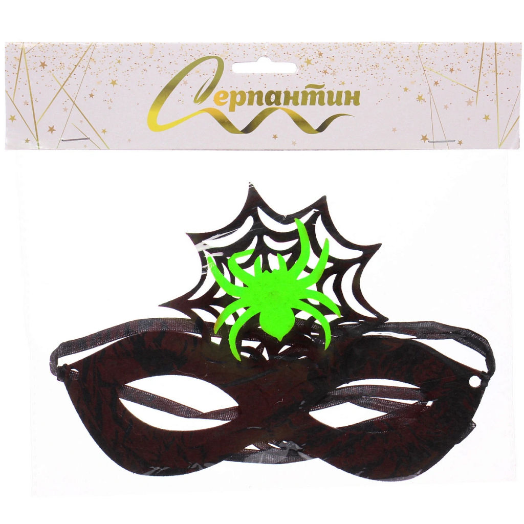 Маска карнавальная "Helloween - Паутина", микс