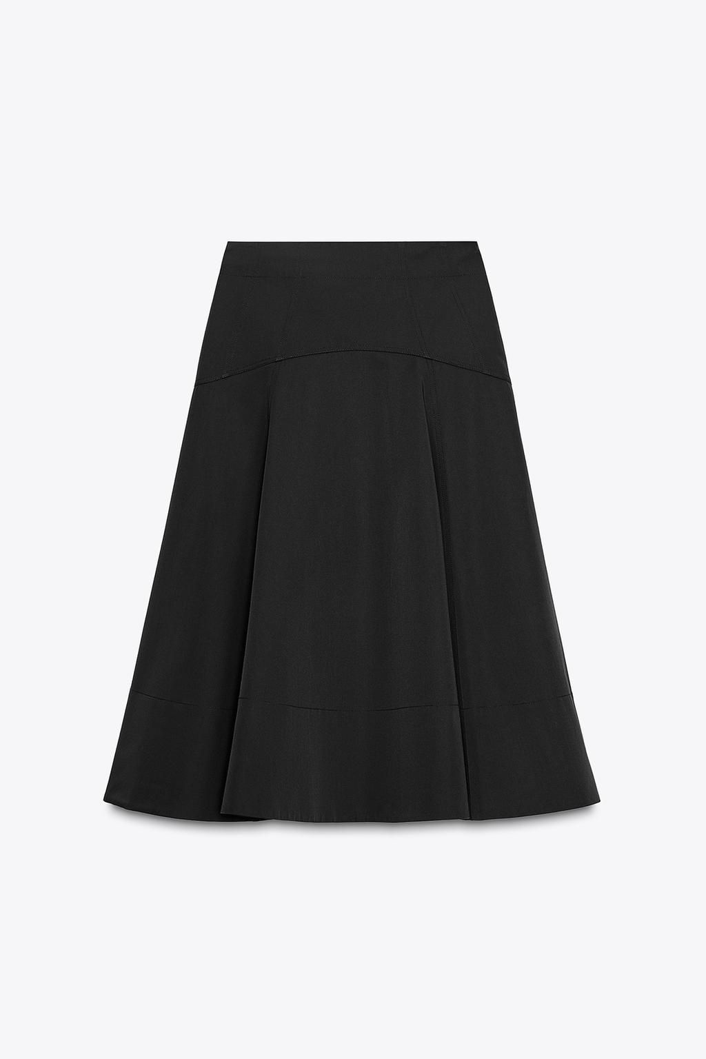 ZW COLLECTION FLARED BELT SKIRT - Zara фото 6