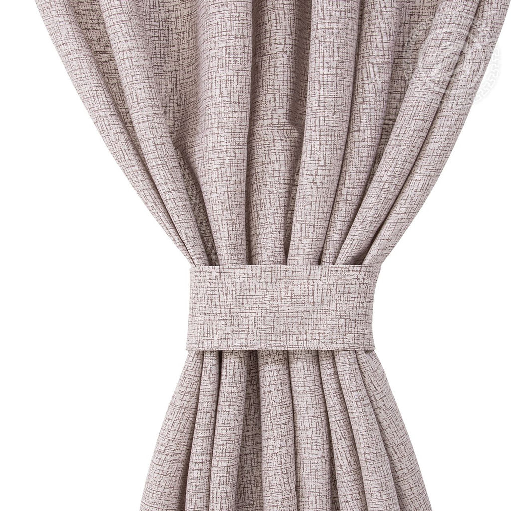 Шторы для кухни с подхватом Лен капучино 145*180/Шторы: 2 шт.- 145*180, подхваты: 2 шт. Шторы АРТ ДИЗАЙН для кухни  фото 2