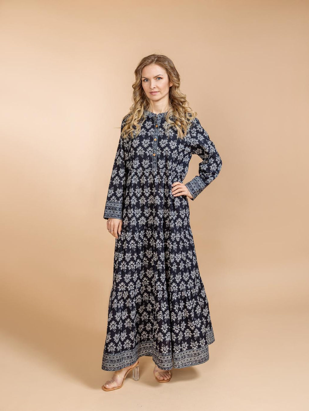 Платье (хлопок) №25-580-1 - Ганг фото 2