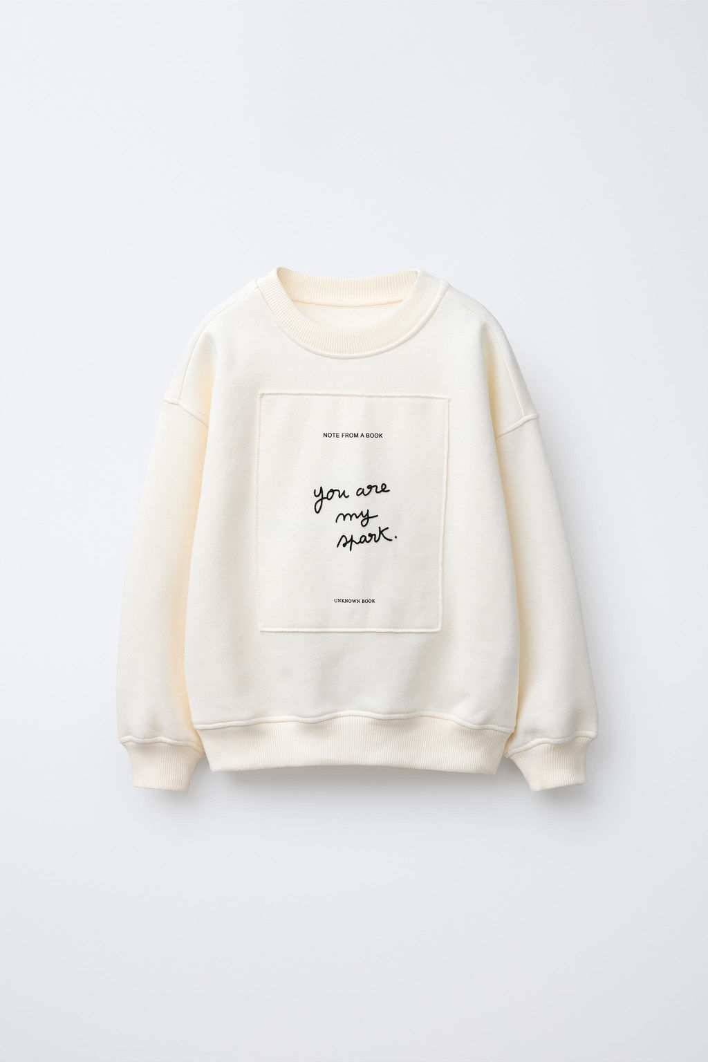 FLOCK TEXT PATCH SWEATSHIRT