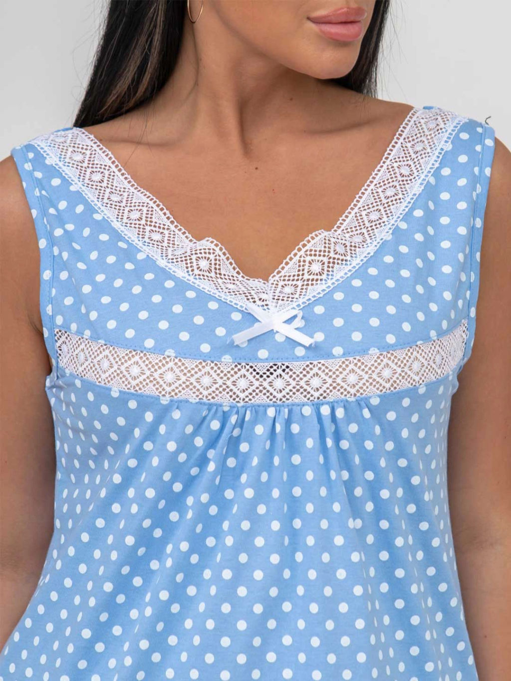 Ночная сорочка женская, цвет голубой