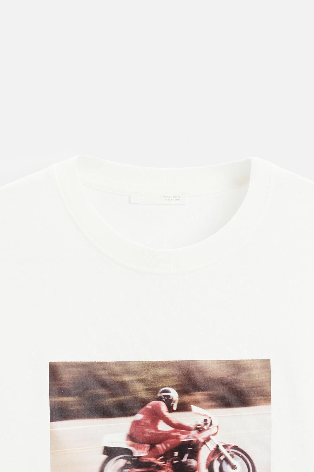 T-SHIRT WITH PHOTO PRINT - Zara фото 8