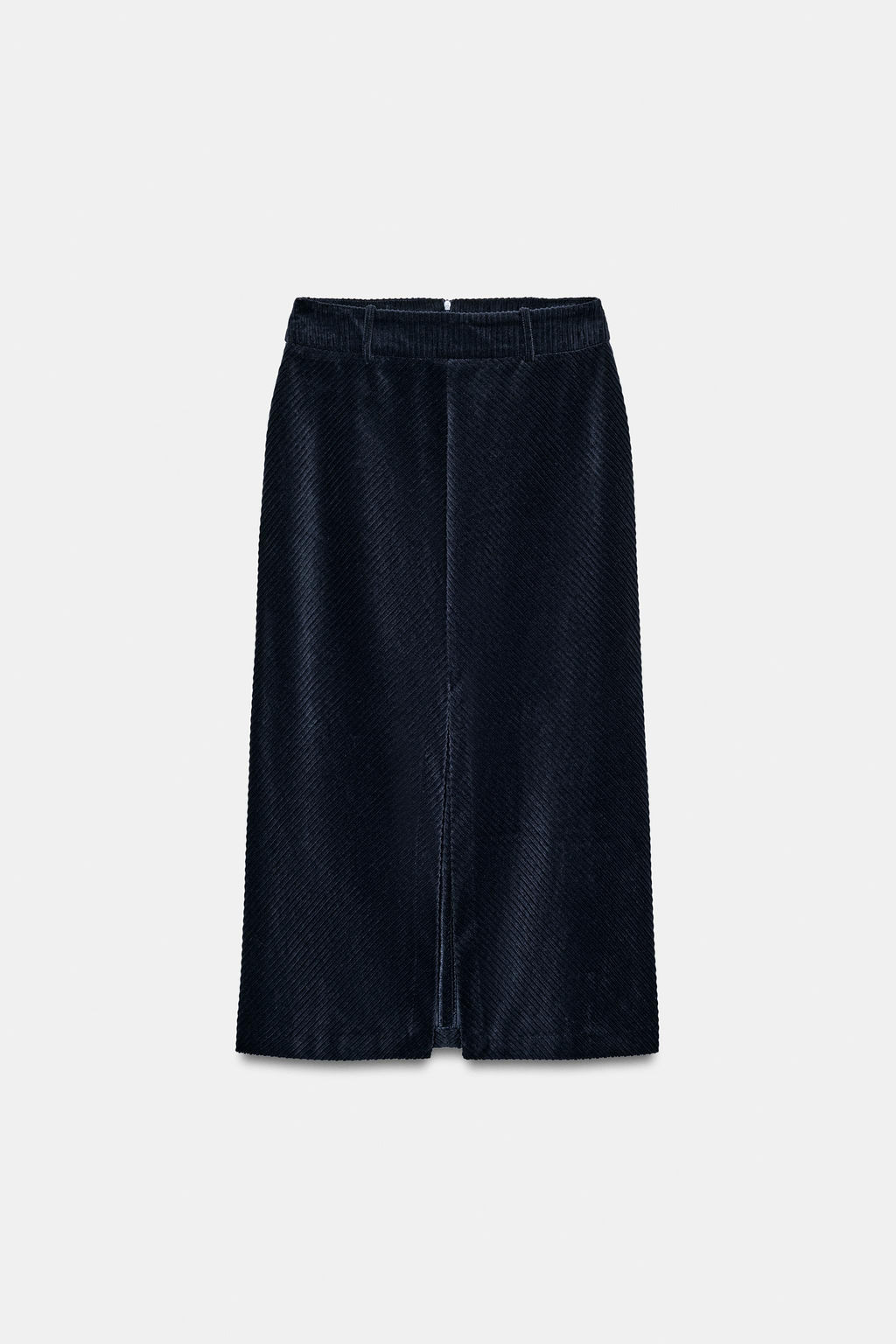 STRAIGHT CORDUROY MIDI SKIRT - Zara фото 6